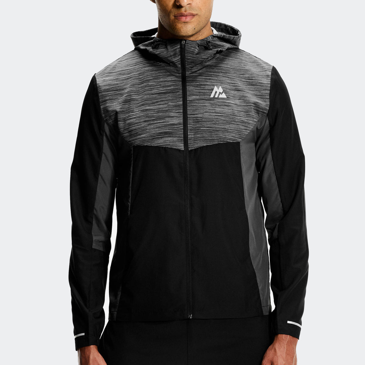Montirex Trail Windbreaker Black/Grey | Sportswear Gymwear