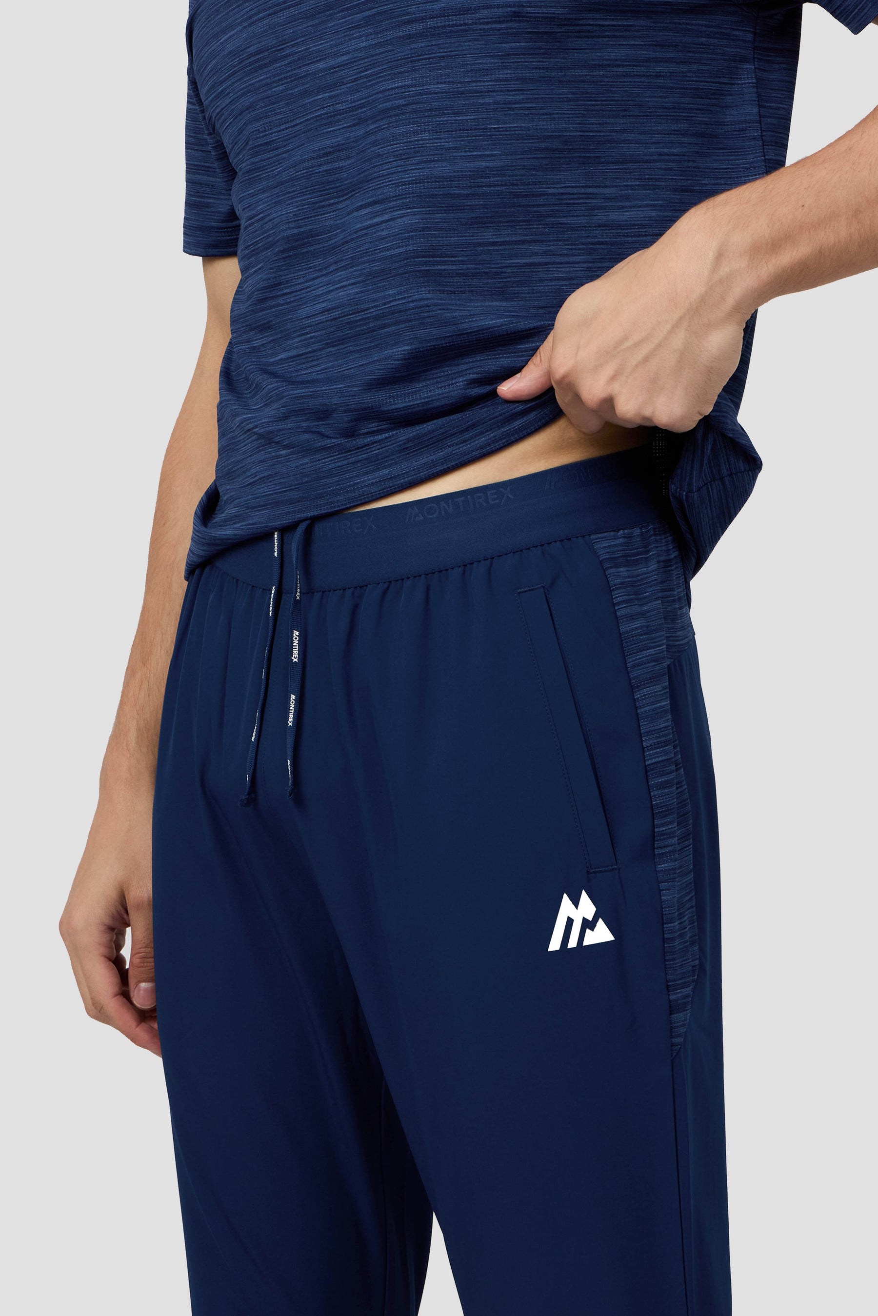 Trail Panel Running Pant - Navy Multi
