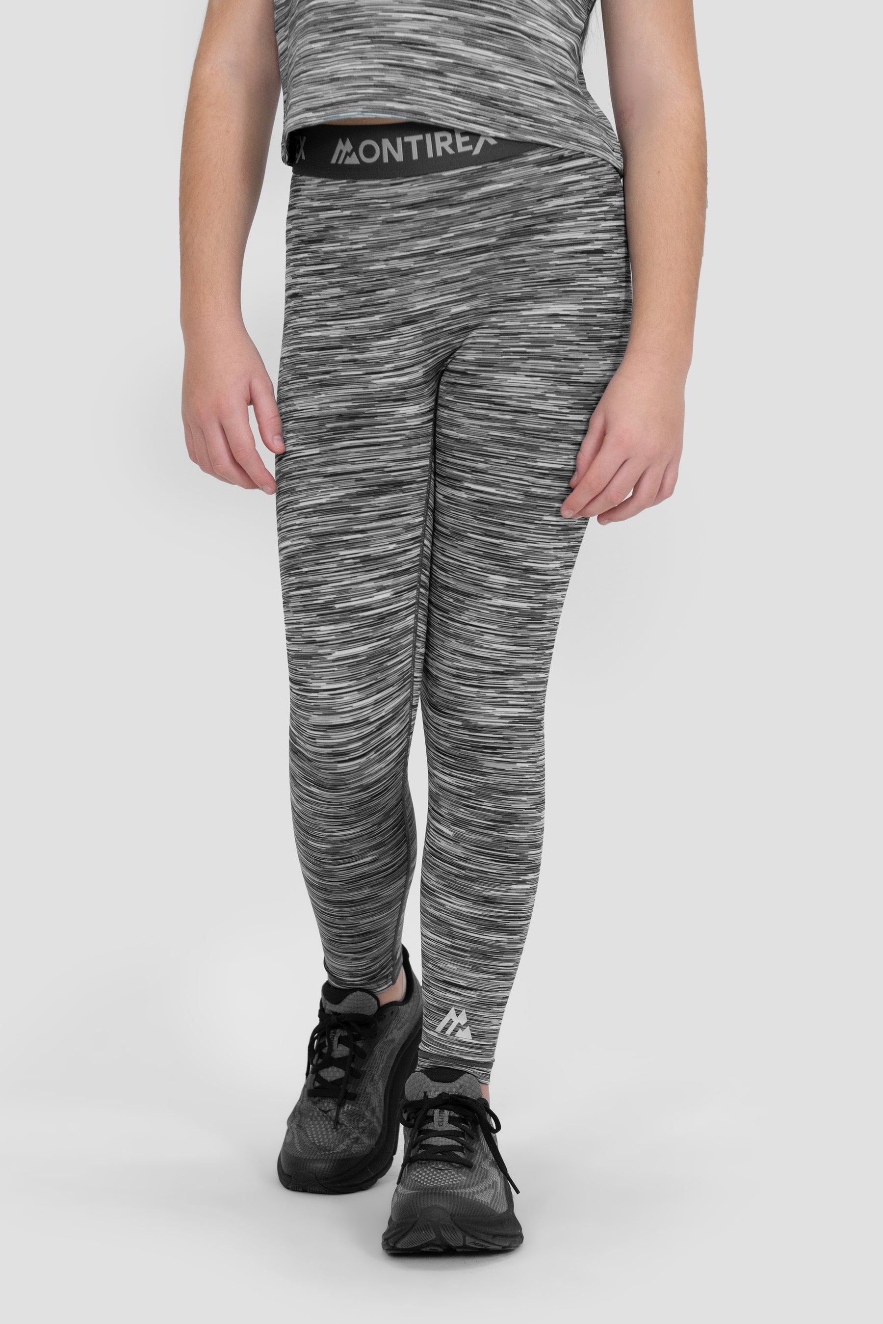 Girls Trail Icon Legging - Grey Multi