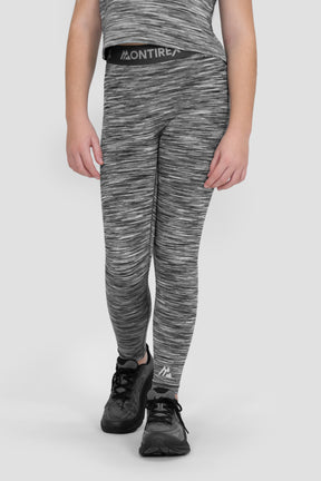 Girls Trail Icon Legging - Grey Multi