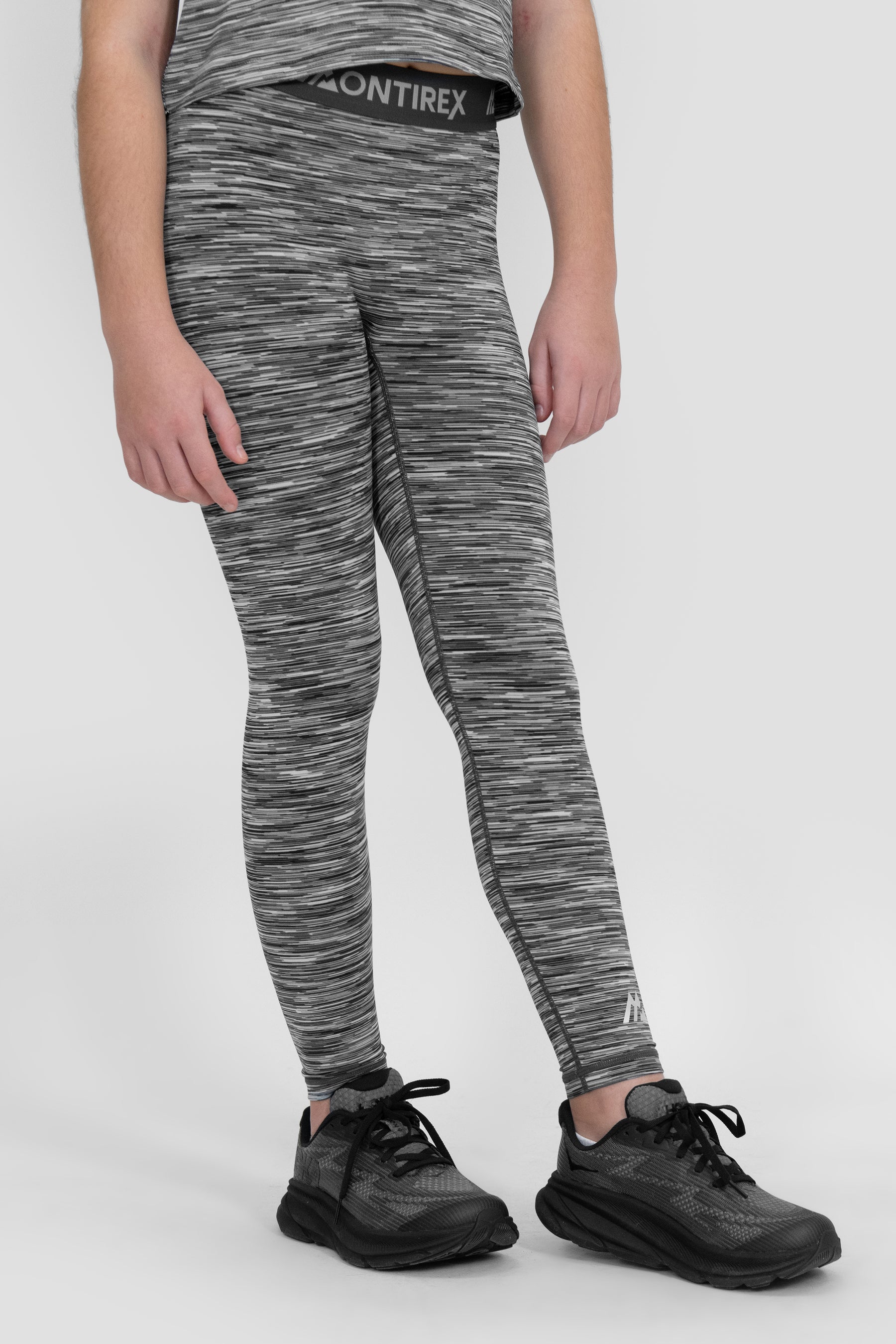 Girls Trail Icon Legging - Grey Multi