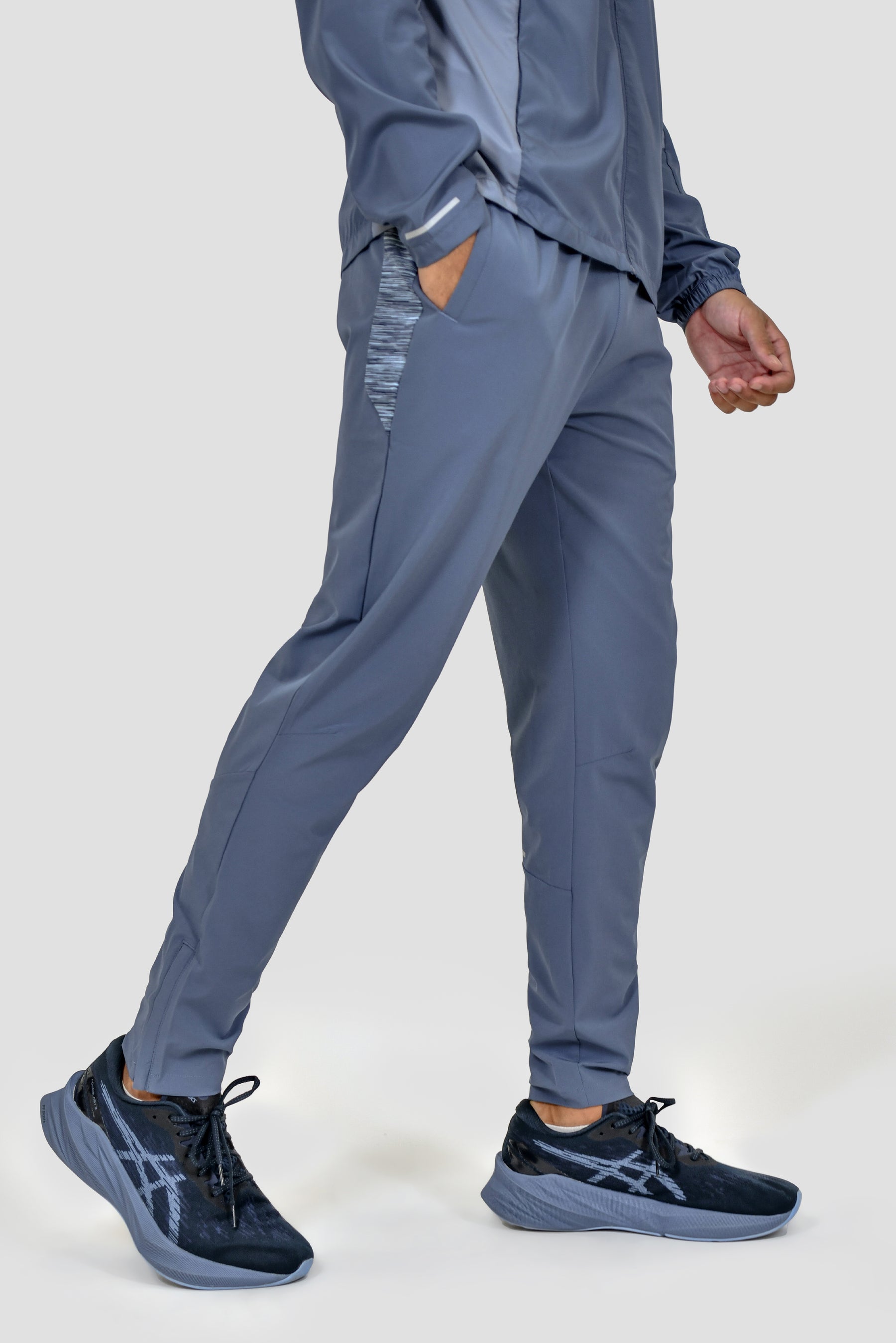 Men's Trail Panel Running Pant - Indigo Multi