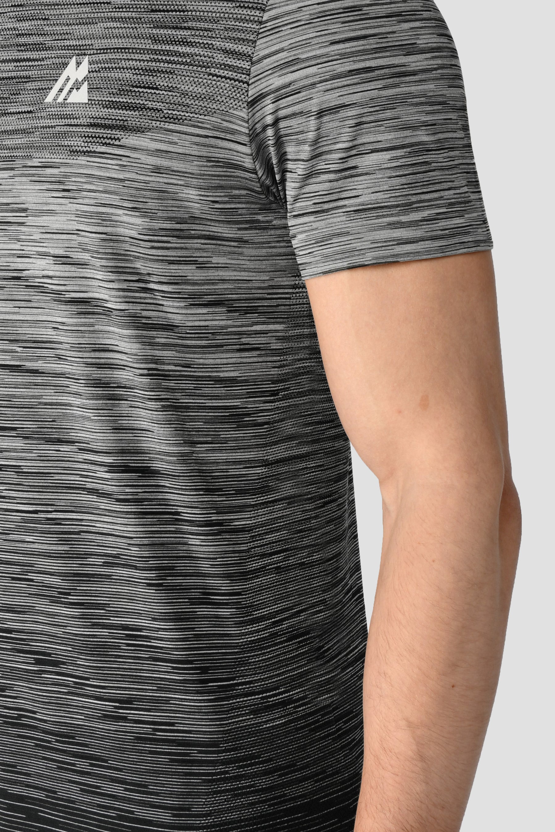 Trail Seamless T-Shirt - Black/Grey Multi