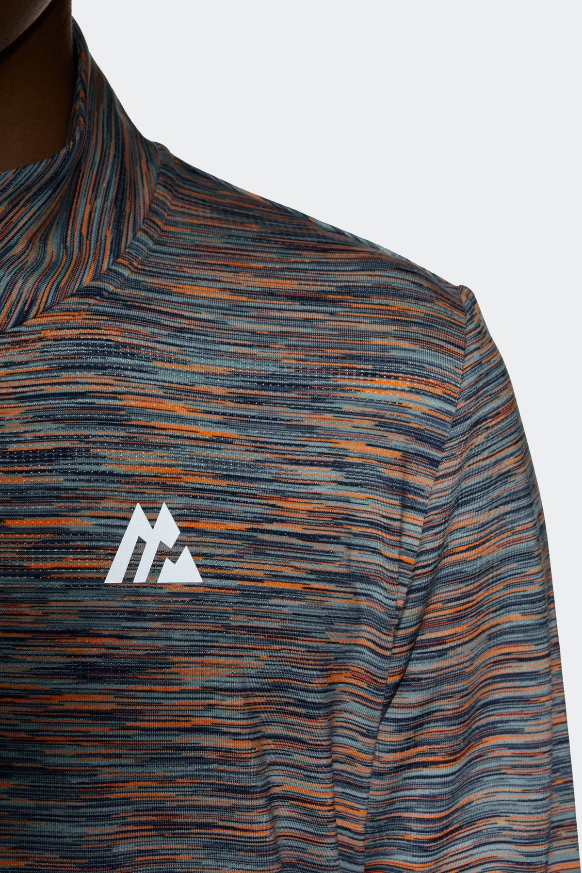 Boys Trail 1/4 Zip - Blue/Green/Orange - Reflective detailing