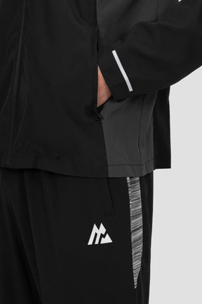 Trail Windbreaker - Black/Grey/White