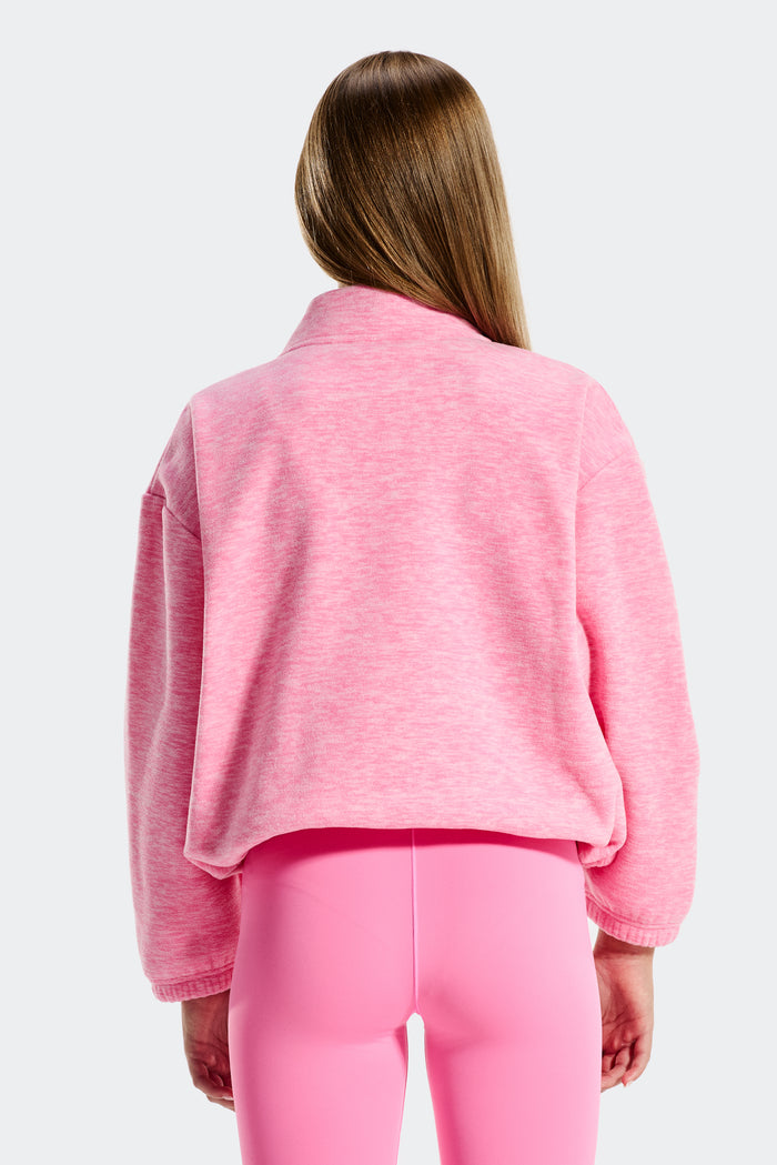 Trail Fleece für Mädchen - Wilde Pfingstrose