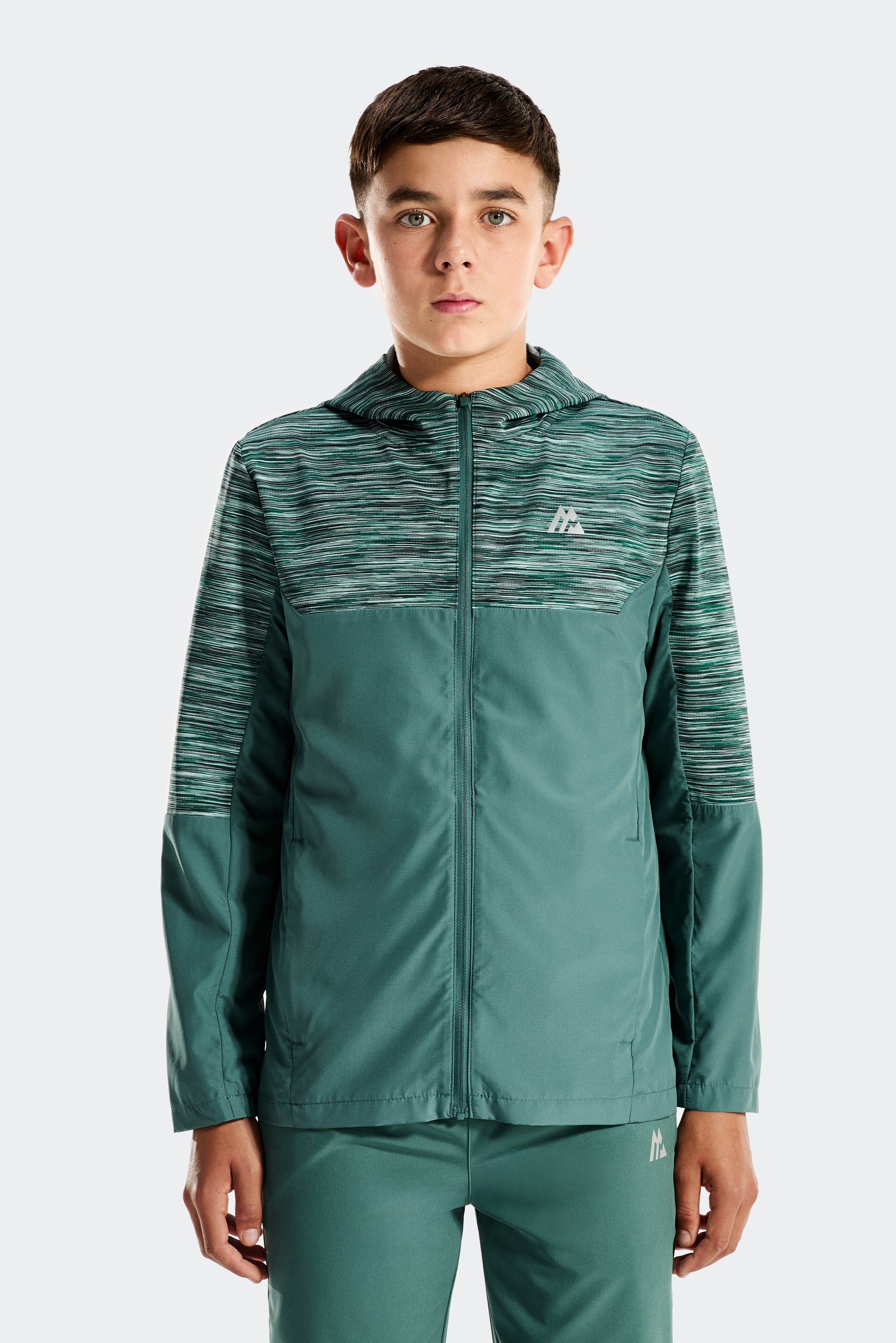 Montirex Boys Trail 2.0 1/4 Zip Sportswear - Green/Blue