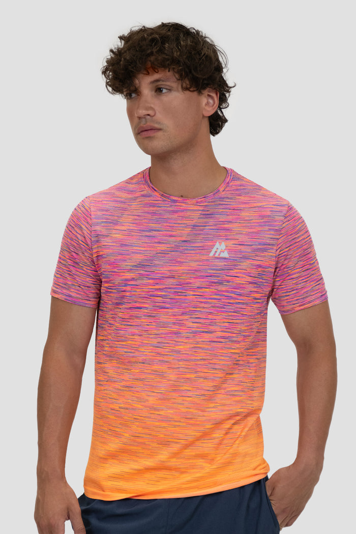 Trail Seamless T-Shirt - Purple/Pink/Orange