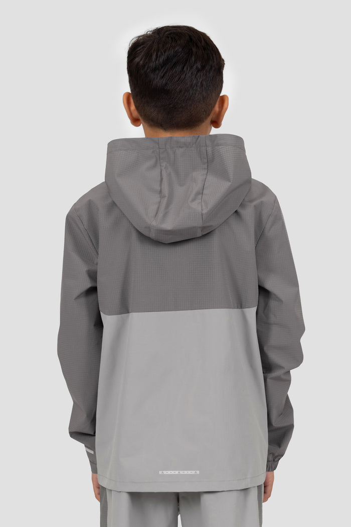 Boys Trek Tech Jacket - Cement Grey/Platinum Grey