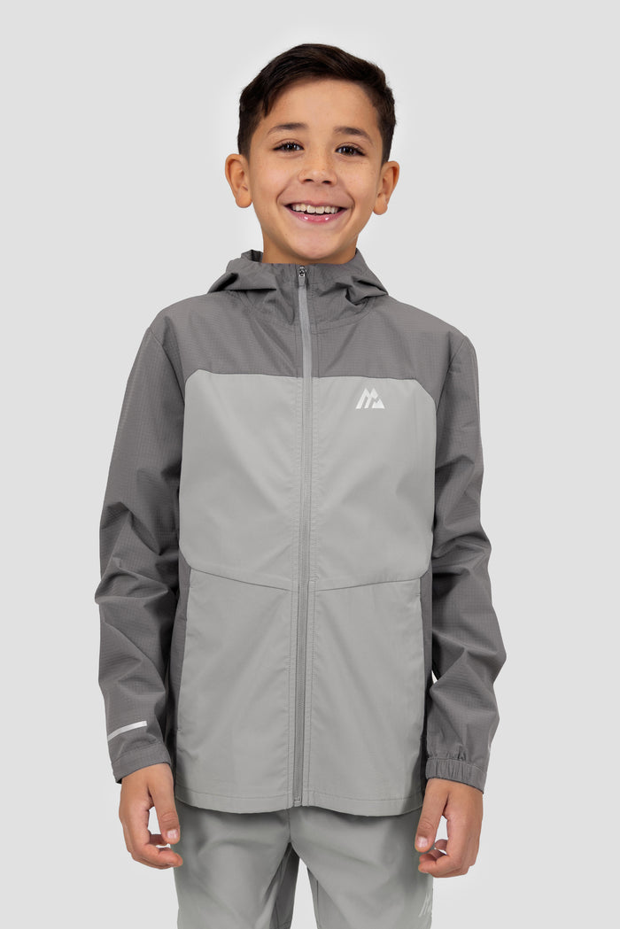 Boys Trek Tech Jacket - Cement Grey/Platinum Grey