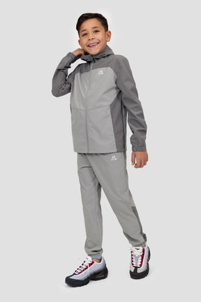 Boys Trek Tech Jacket - Cement Grey/Platinum Grey