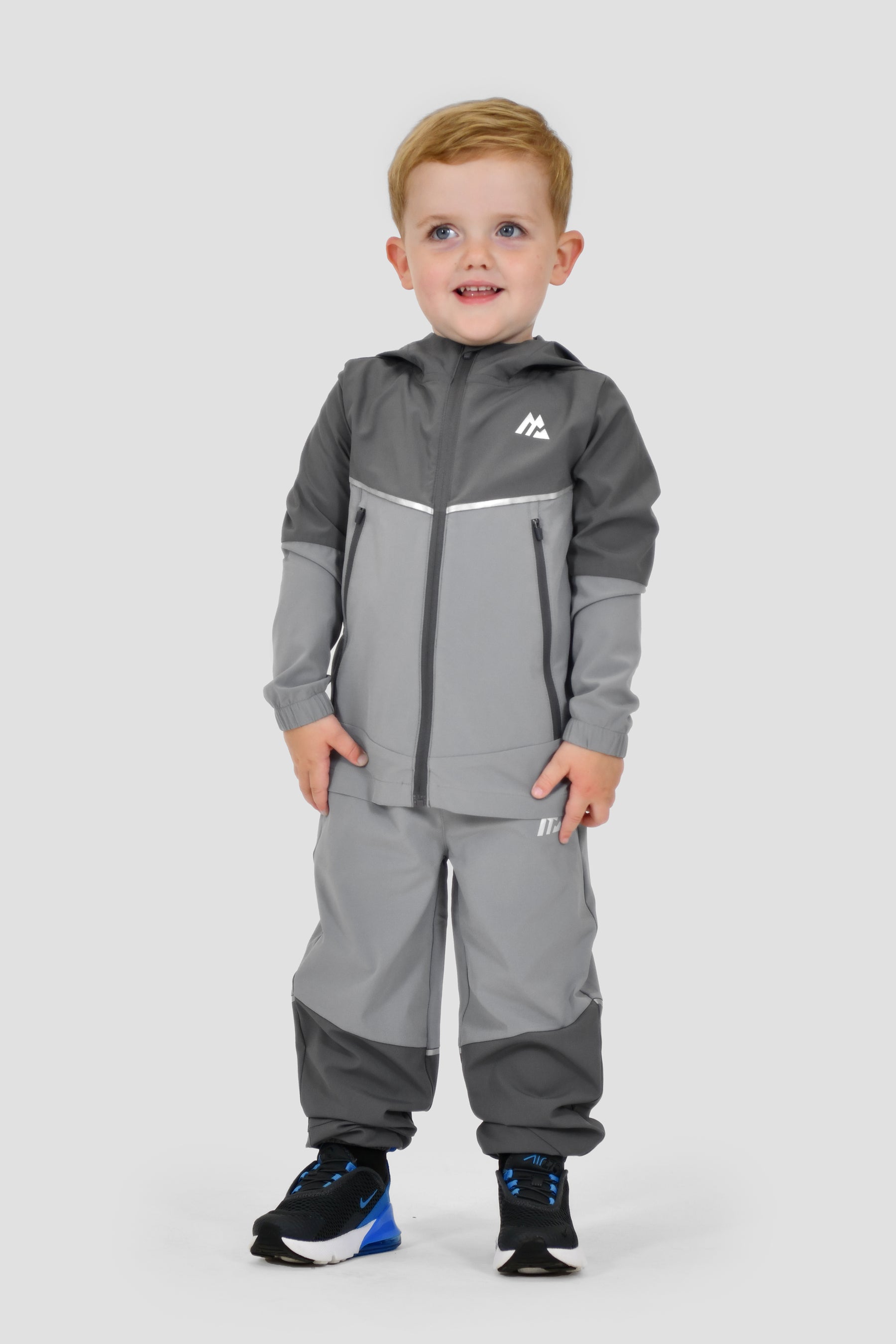 Infants Trek Woven Jacket/Pant Set - Cement Grey/Platinum Grey