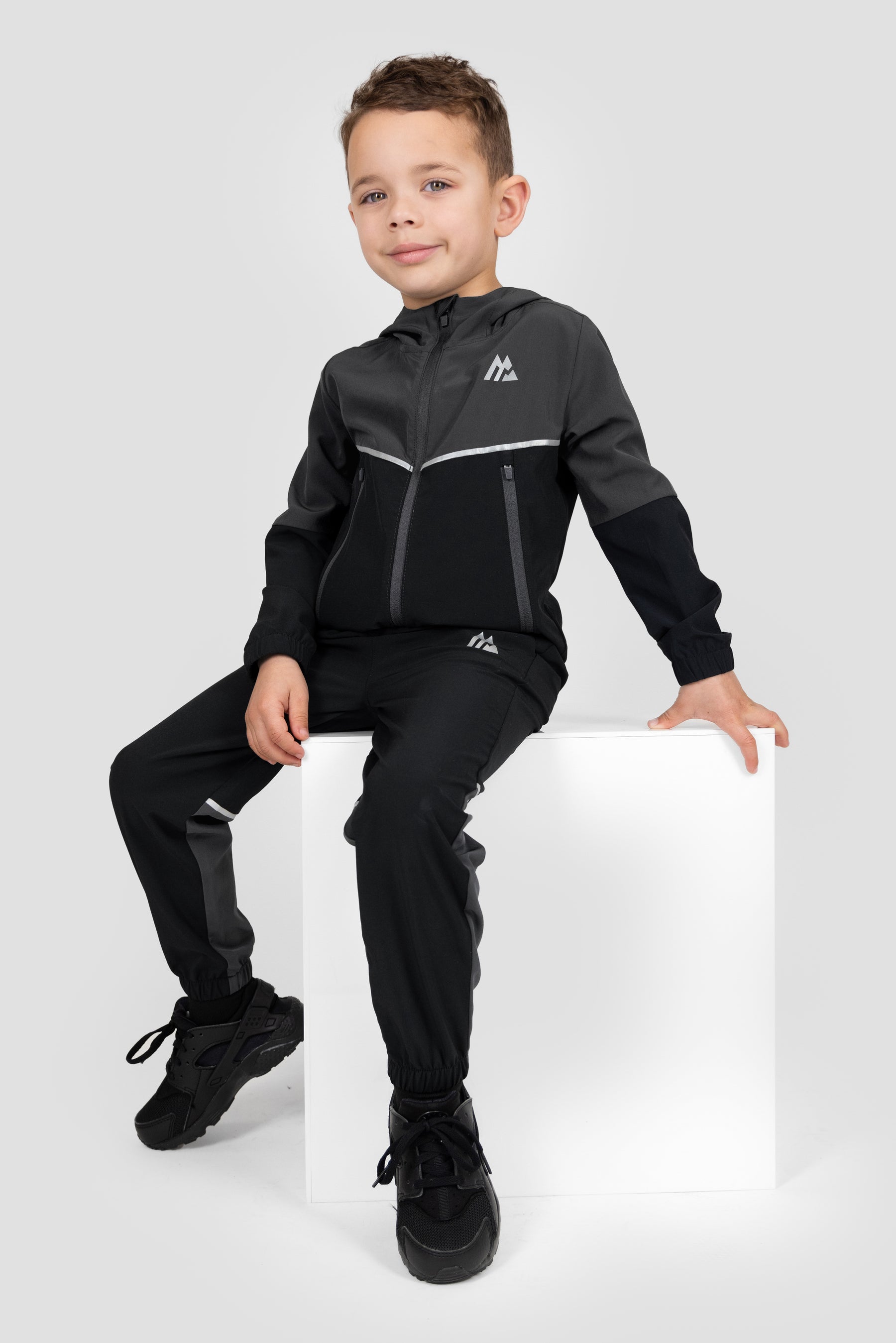 Infants Trek Woven Jacket/Pant Set - Asphalt/Black