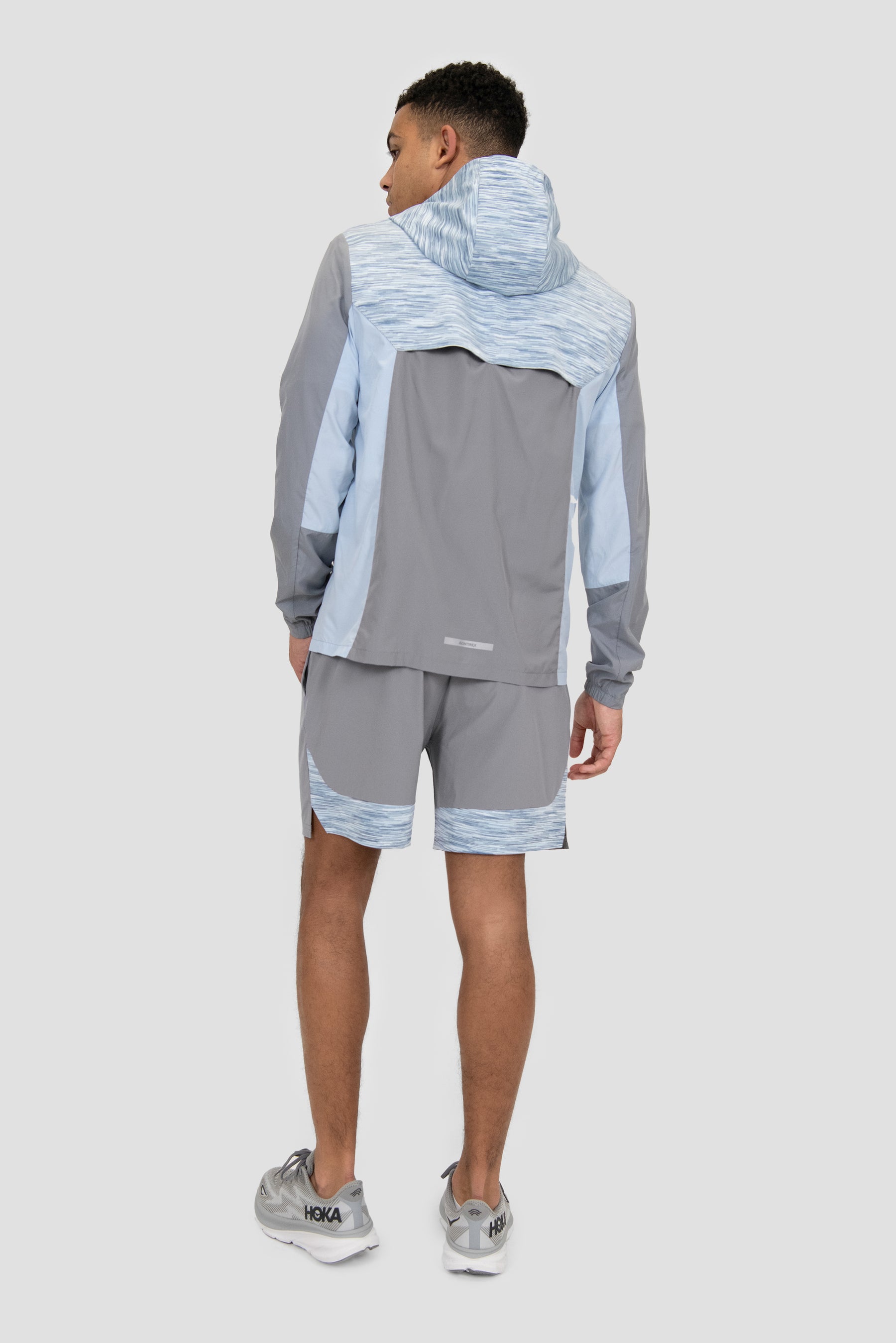 Trail Panel Short - Grey/White/Blue