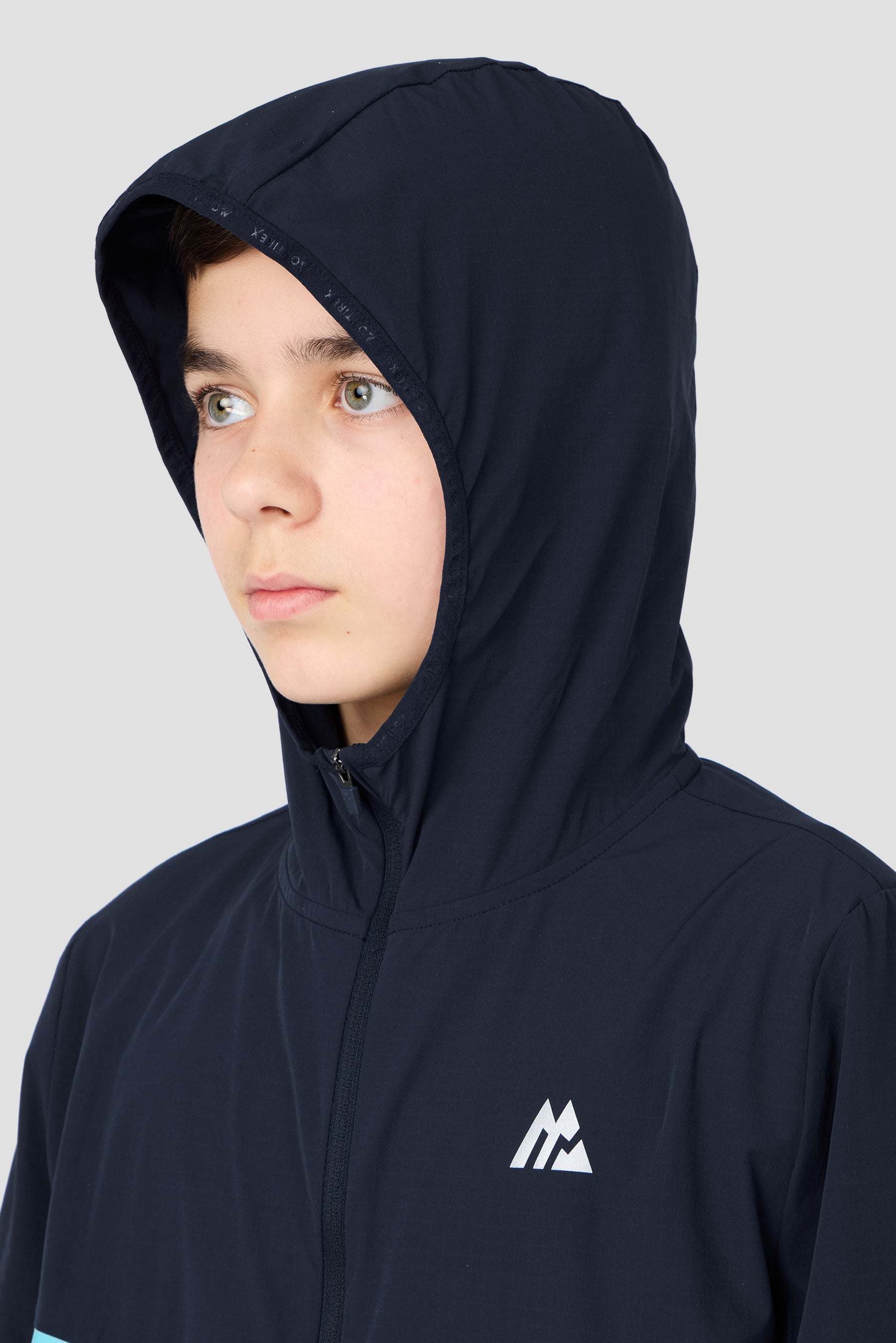 Boys Ignite Windbreaker - Midnight Blue/Neon Sky
