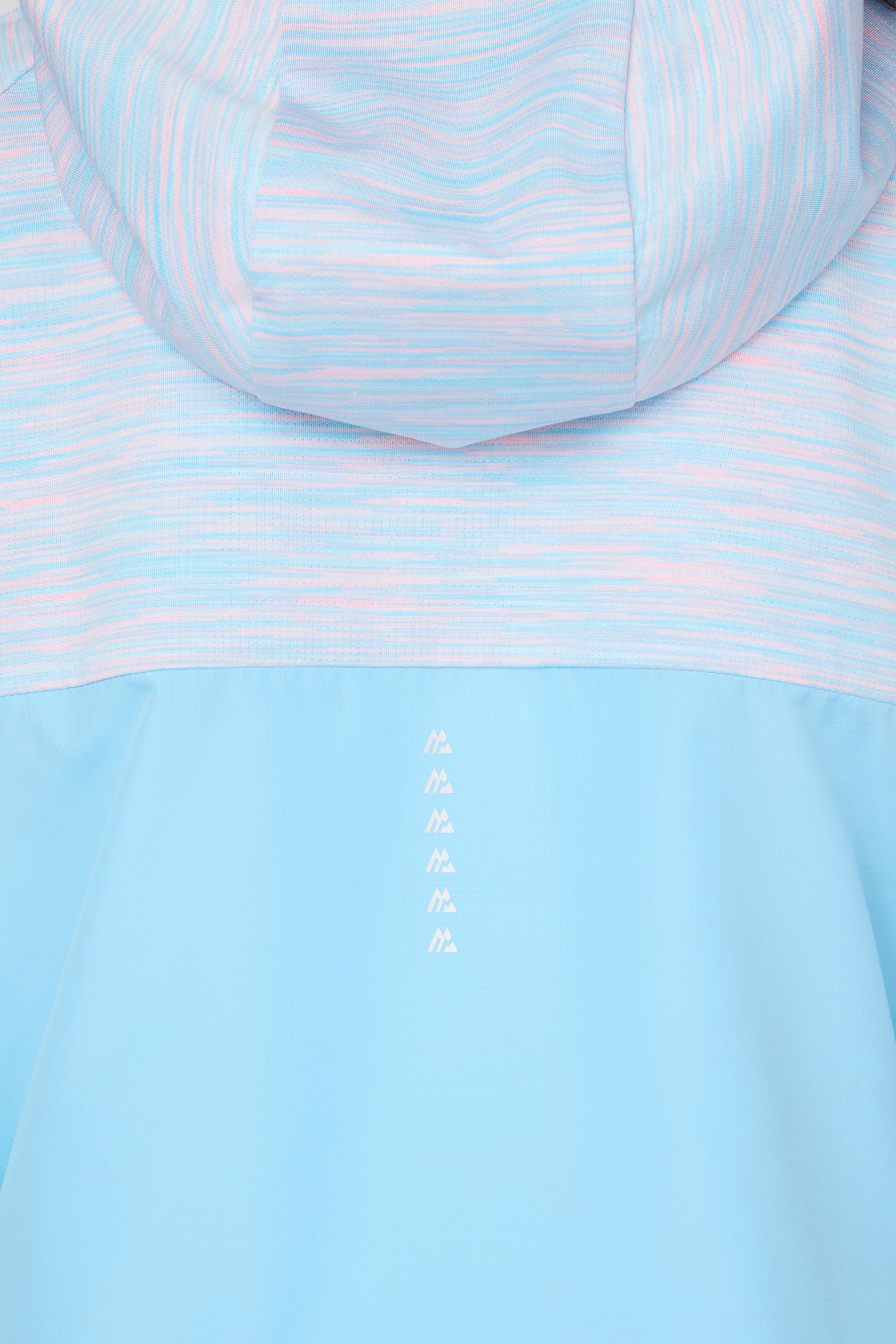 Girls Trail Windbreaker - Light Blue/Pink