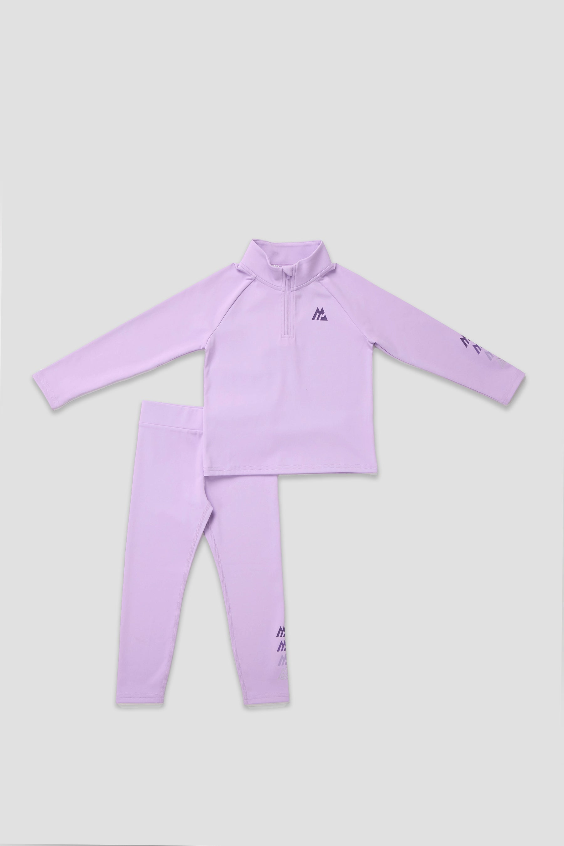 Infant Girls Graphic 1/4 Zip/Legging Set - Lilac Breeze