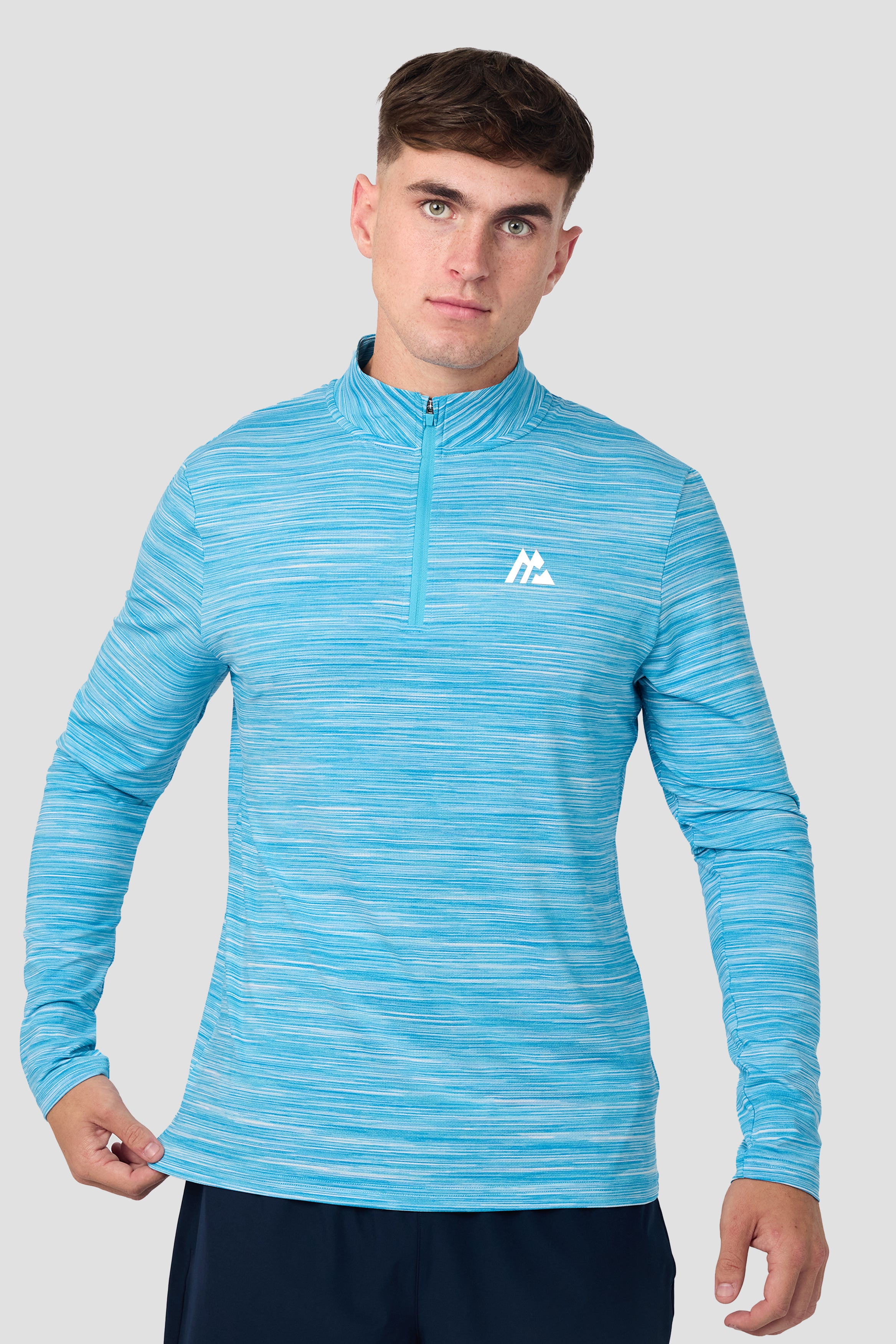 Montirex Trail 1/4 Zip Blue Multi | Sportswear Gymwear Top