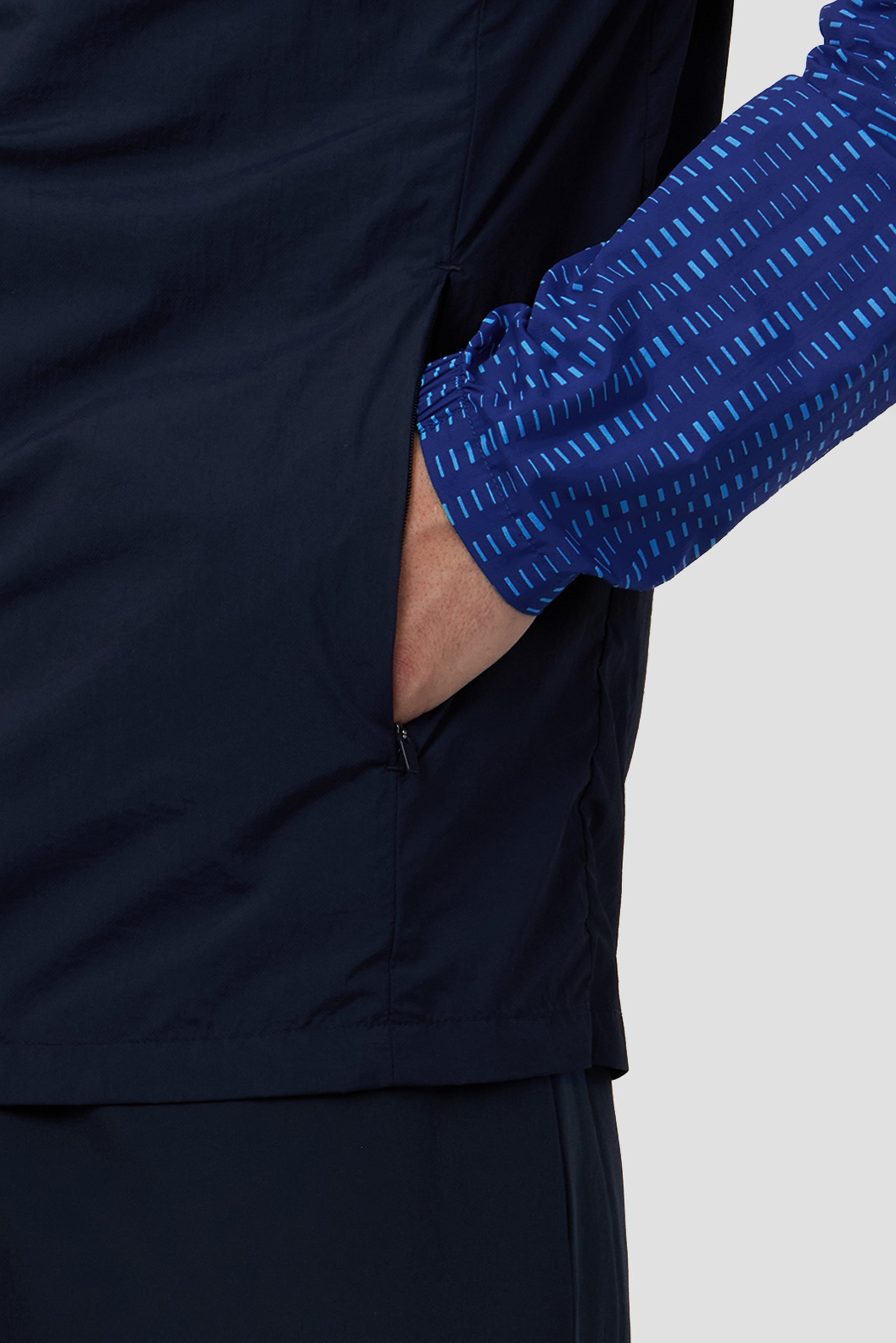 MTX Run Tempo Windbreaker - Marine Blue/Midnight Blue