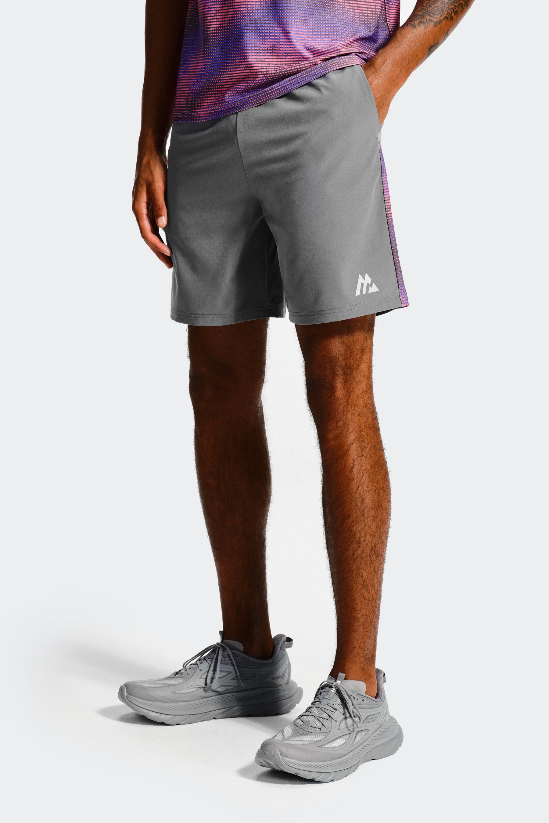 Haze Short - Cement Grey/Electric Purple/Mauve Pink