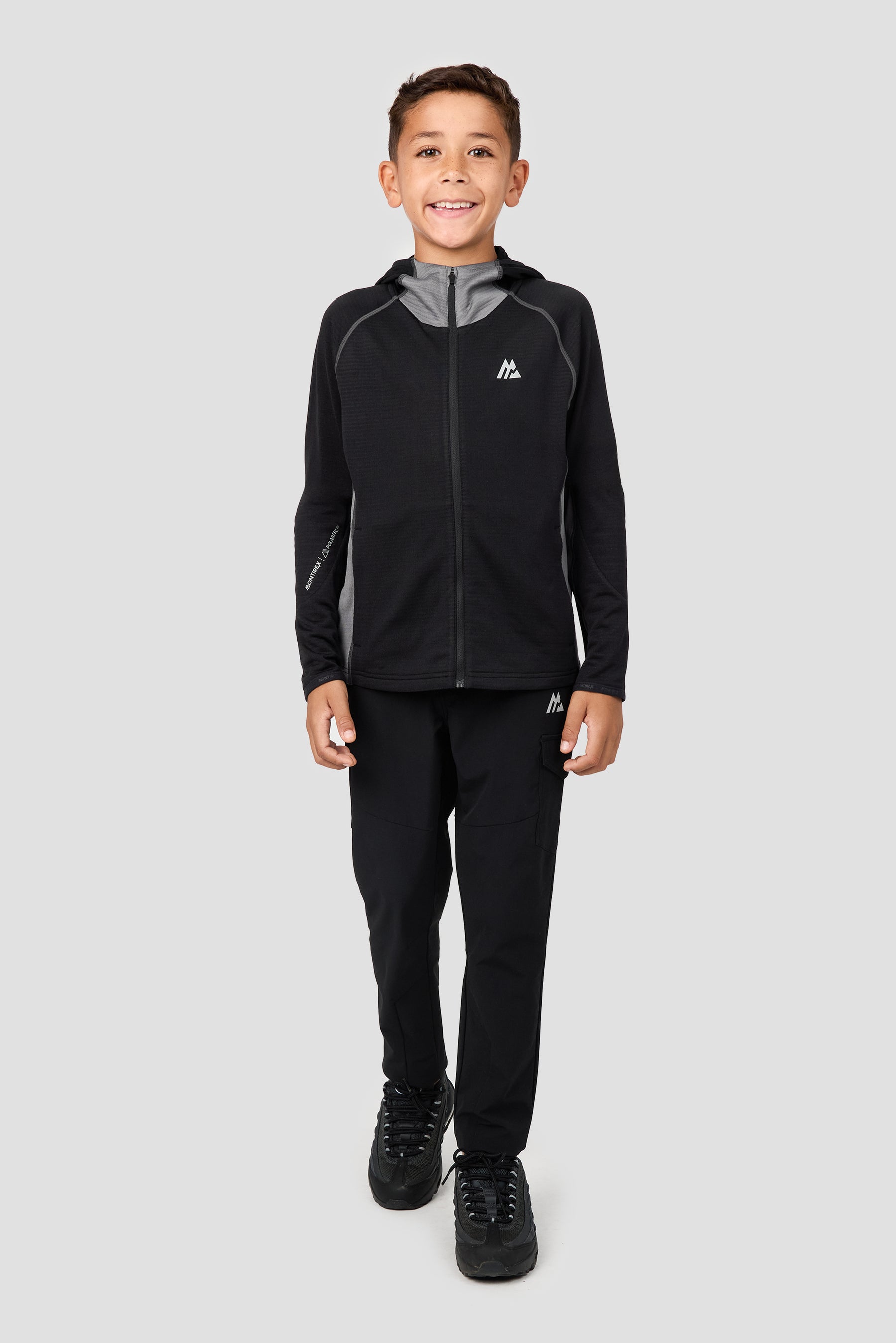 Boys Brink Polartec® Fleece Hood - Black/Monument 