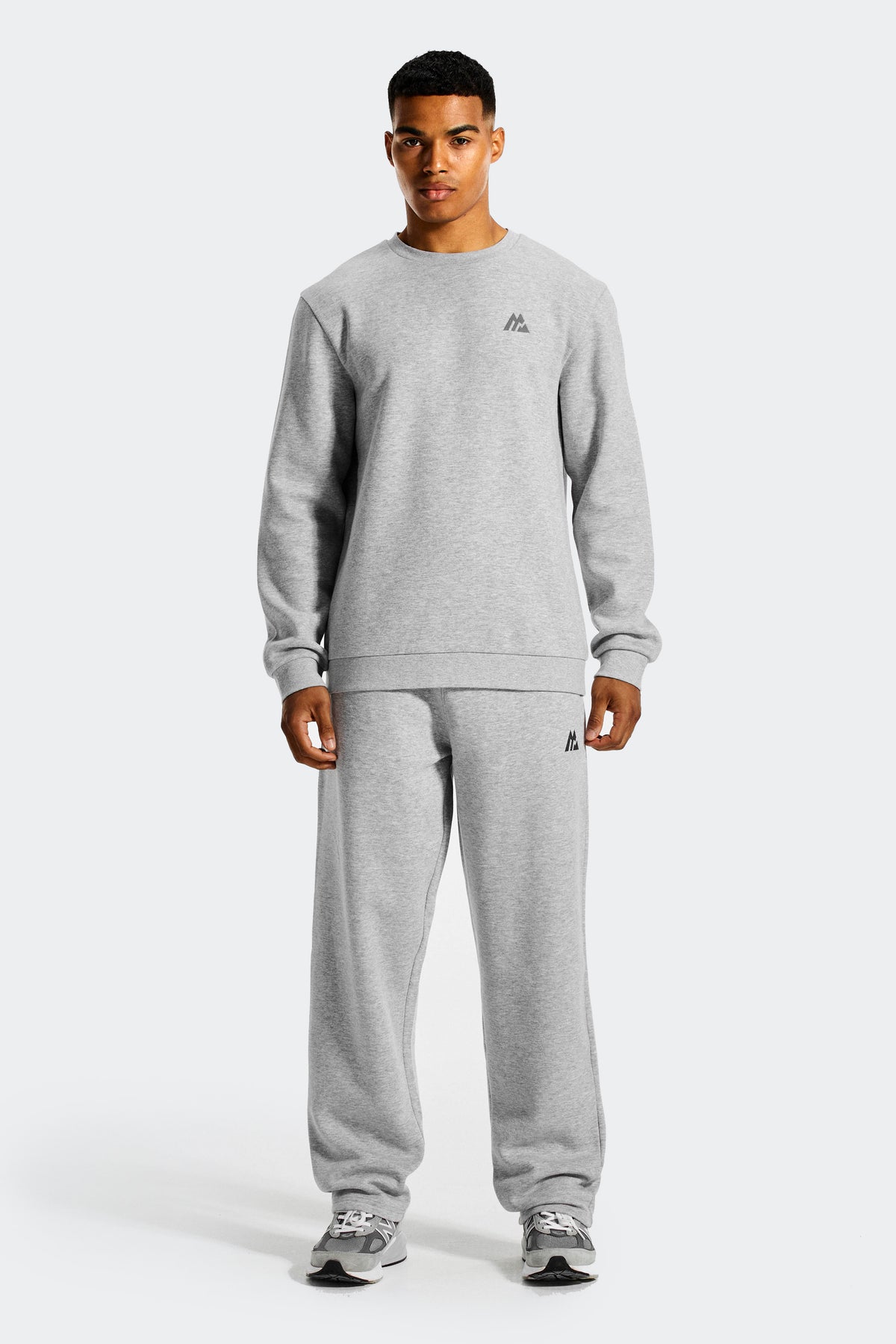 Essential Straight Leg Jogger - Cement Grey Marl