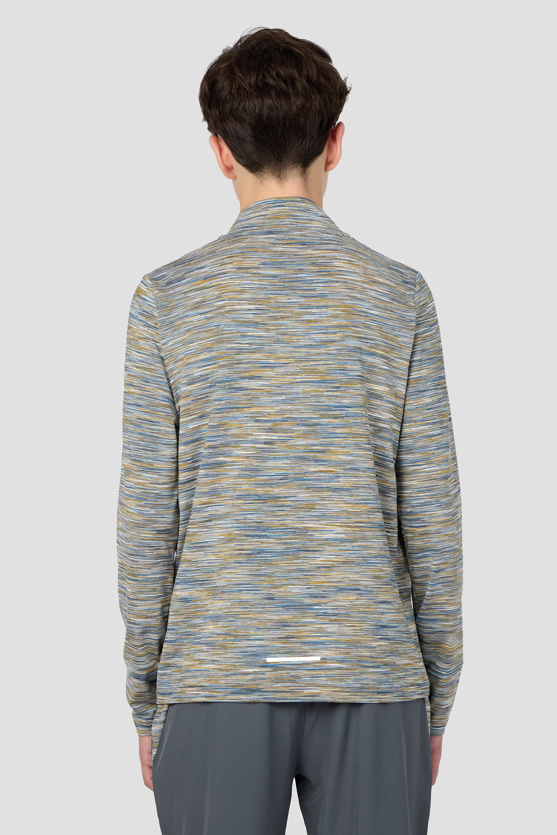 Boys Trail 1/4 Zip - Grey/Blue/Orange