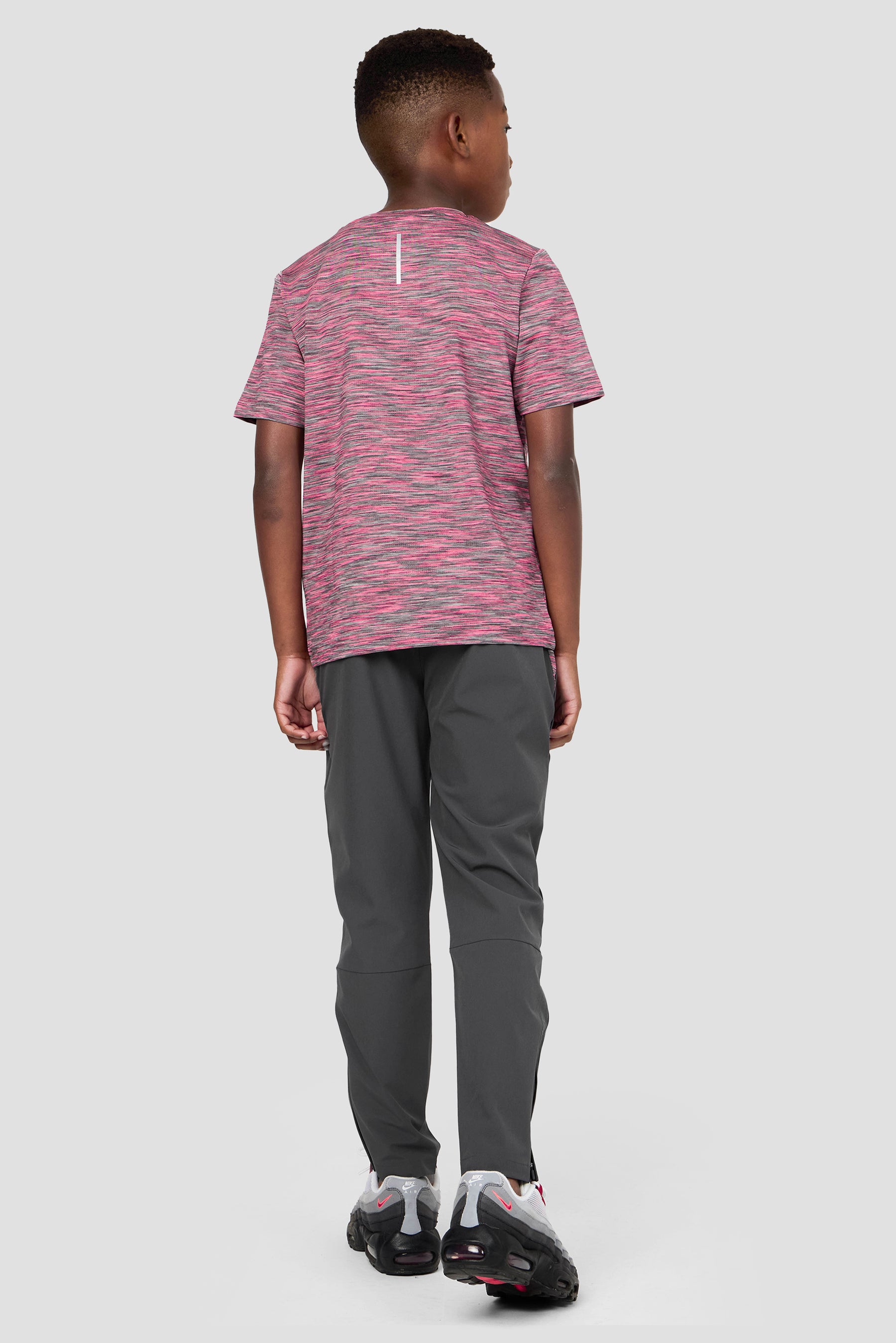 Boys Trail T-Shirt - Grey/Pink Multi