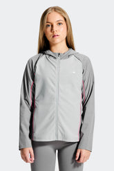 Girls Lumina jacket - Winter Sky/Basalt/Powder Pink