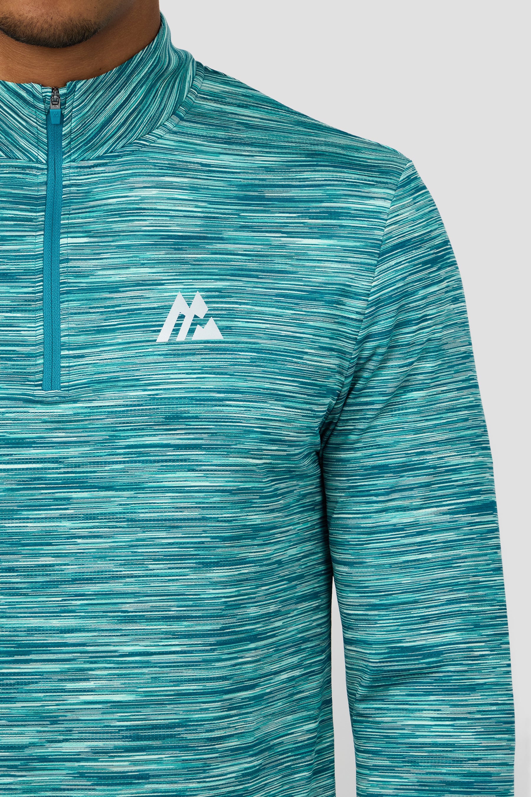 Trail 1/4 Zip - Teal Multi