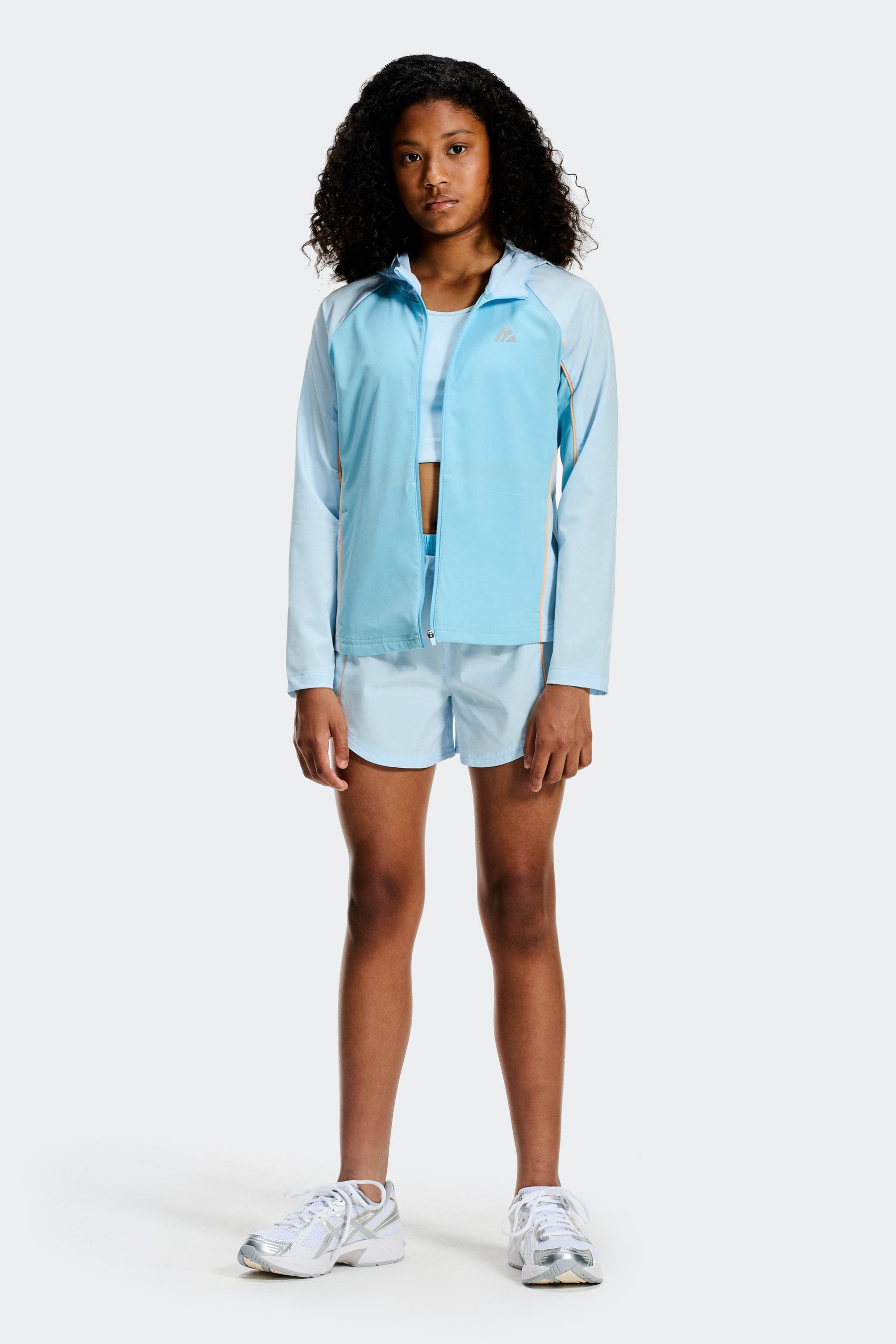 Girls Lumina Jacket - Misty Blue/Seashell Blue/Apricot Blush