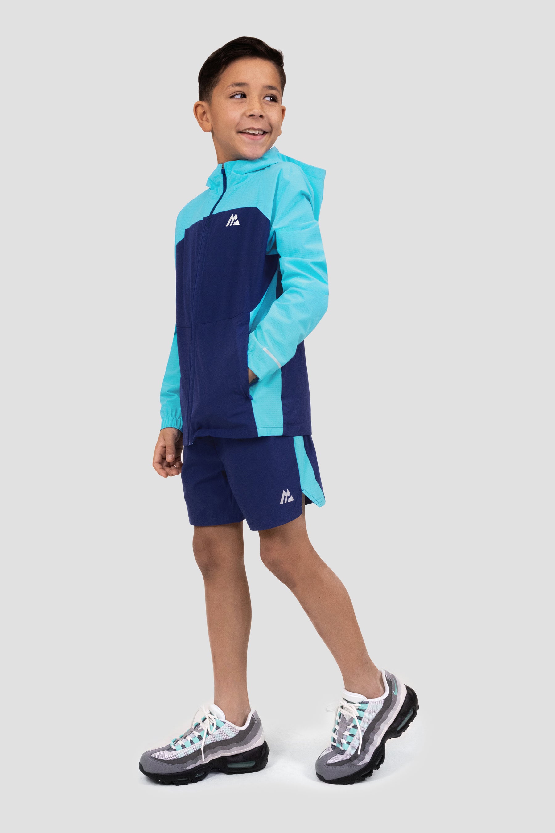 Boys Trek Tech Jacket - Maya Blue/Marine Blue