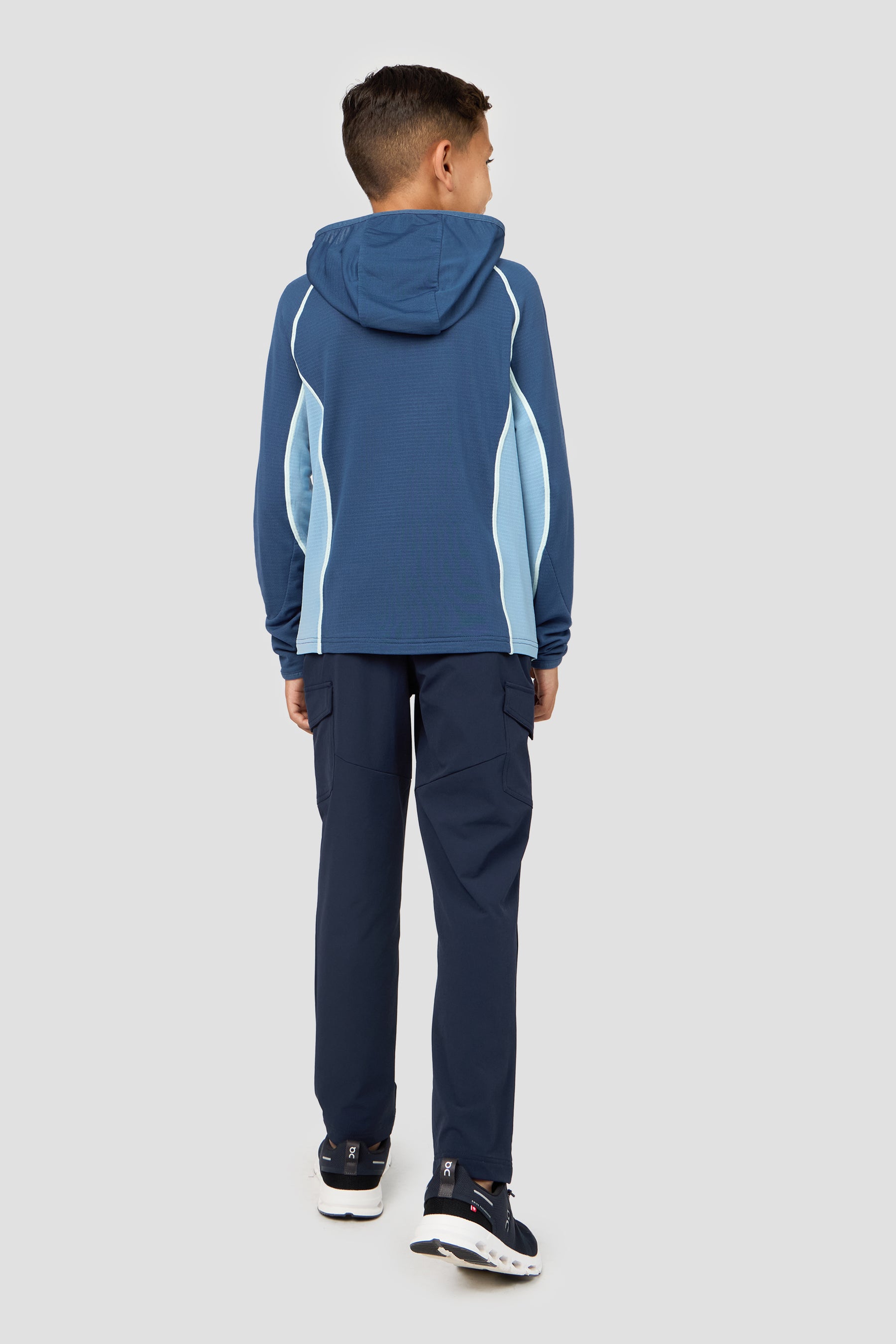 Boys Brink Polartec® Fleece Hood - Naval/Midnight Blue
