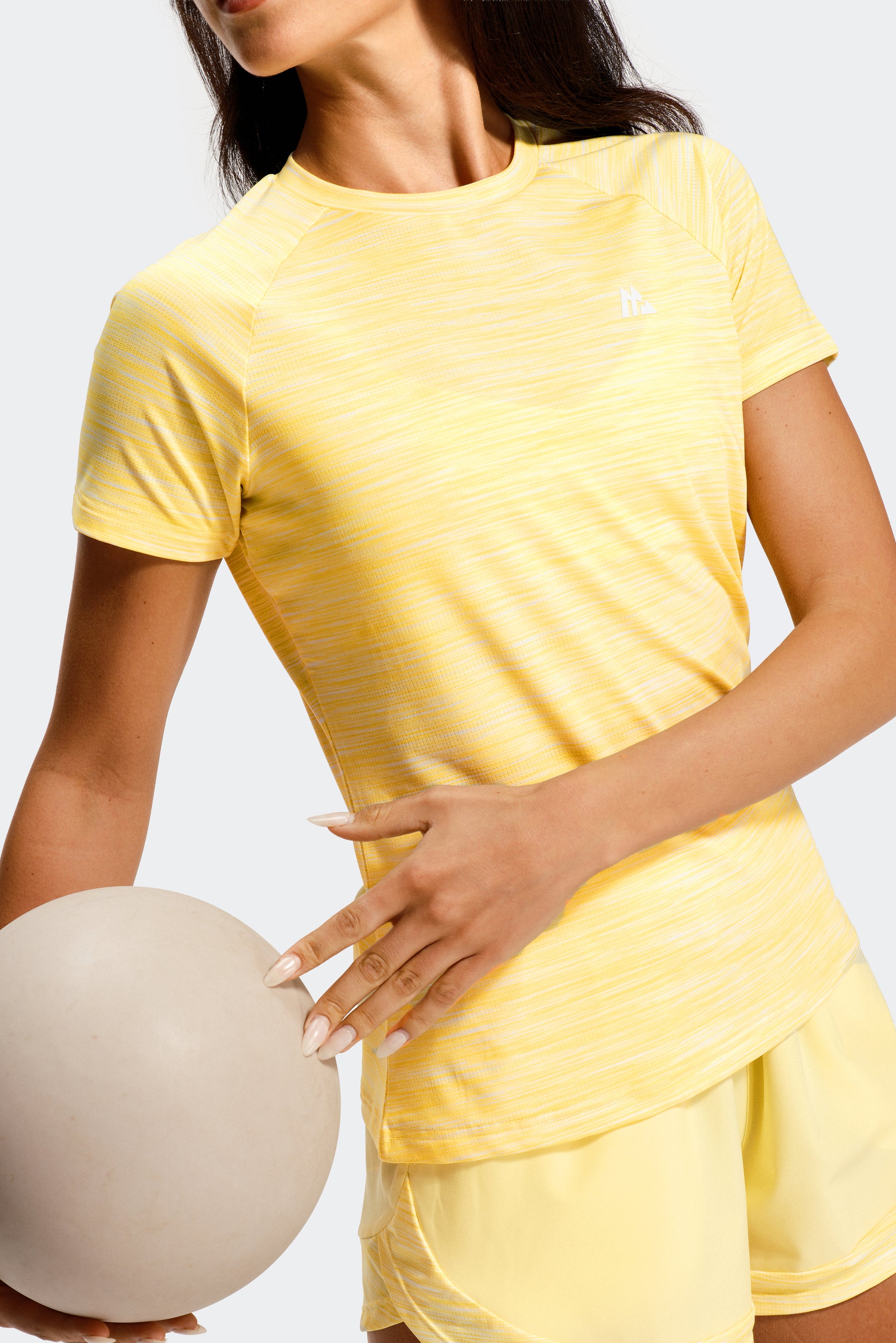 Women's Trail T-Shirt - Lemon/White