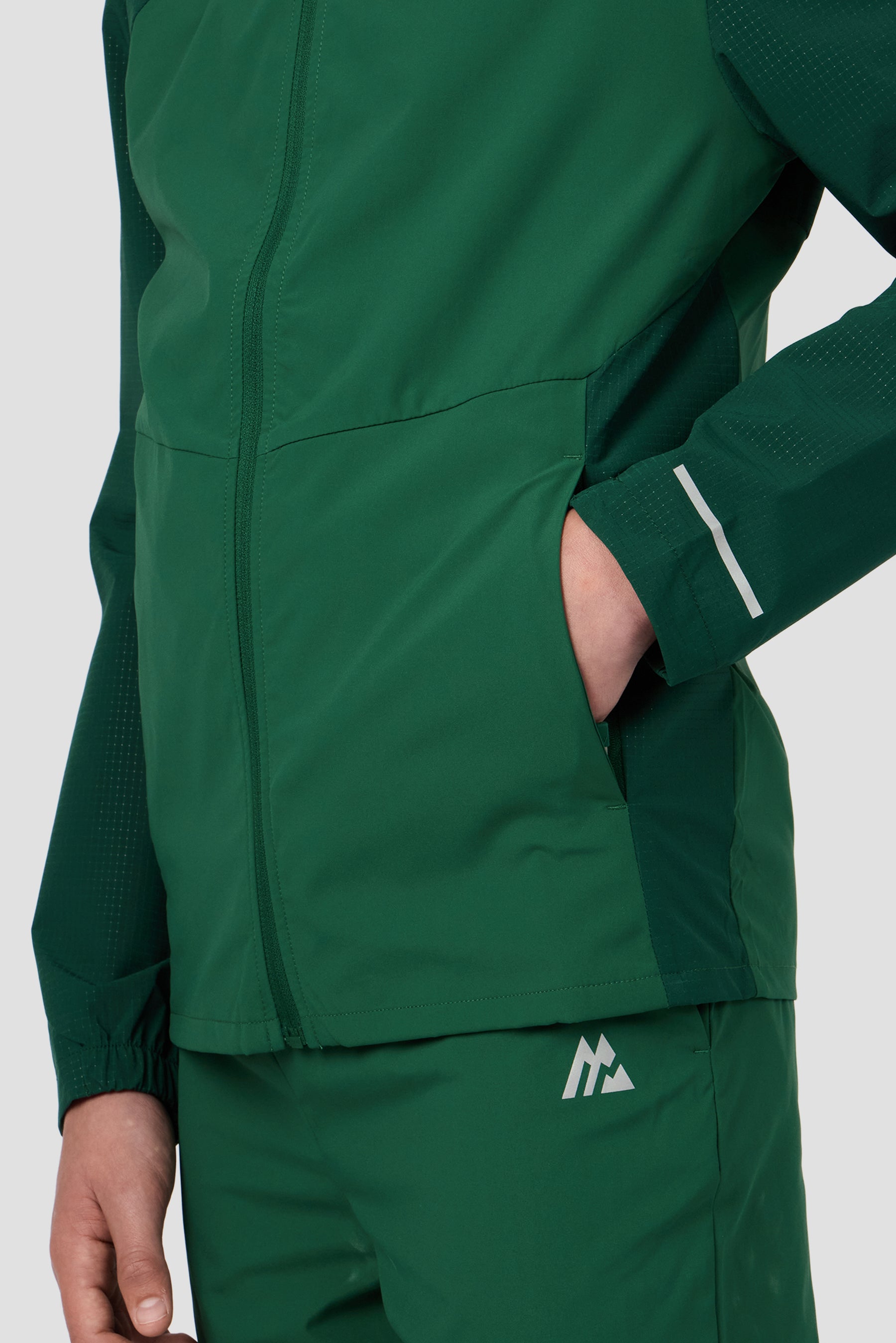 Boys Trek Tech Jacket - Evergreen/Sherwood