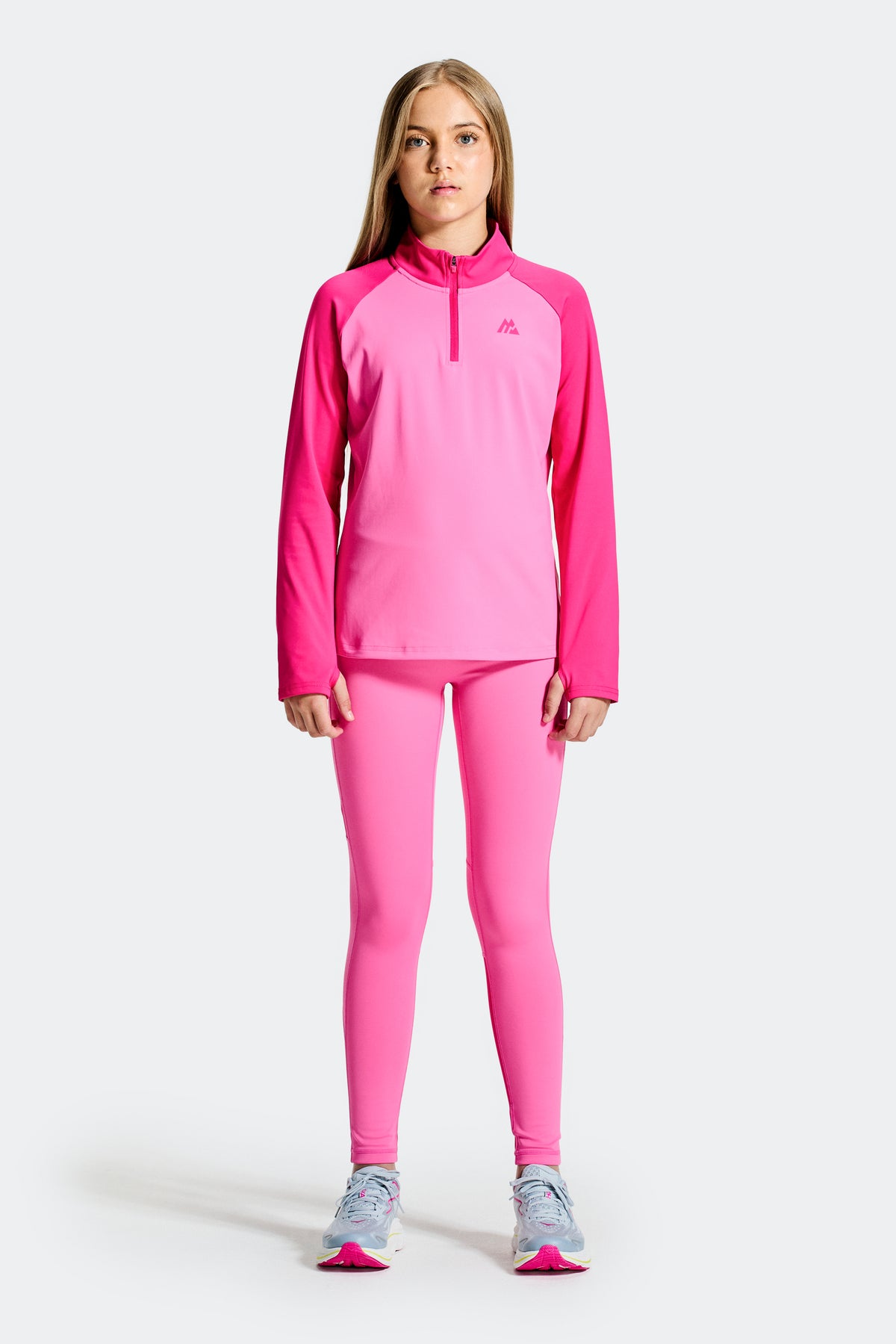 Girls Dash Legging - Peony Pink/Cerise