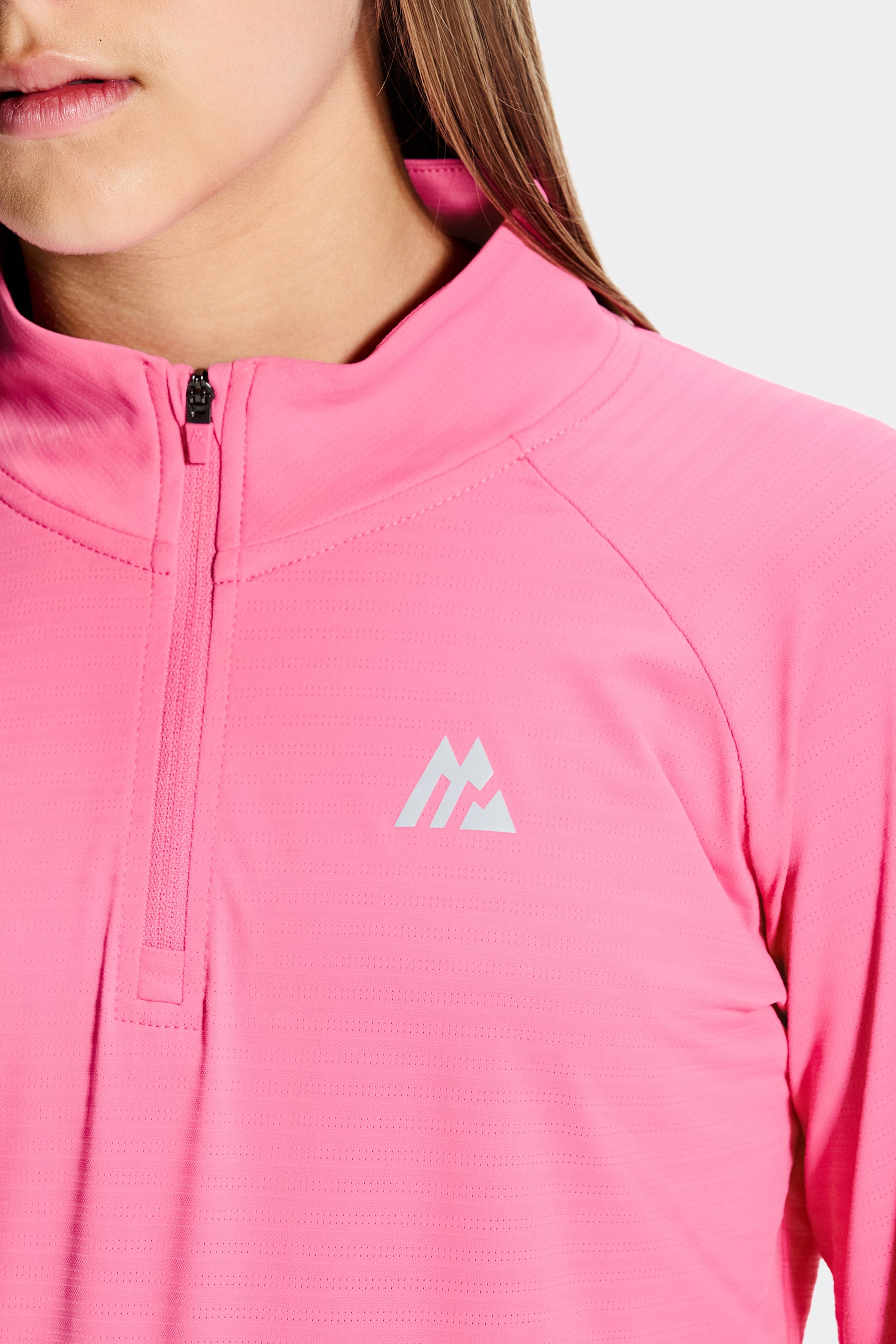 Girls Energy 1/4 Zip - Peony Pink