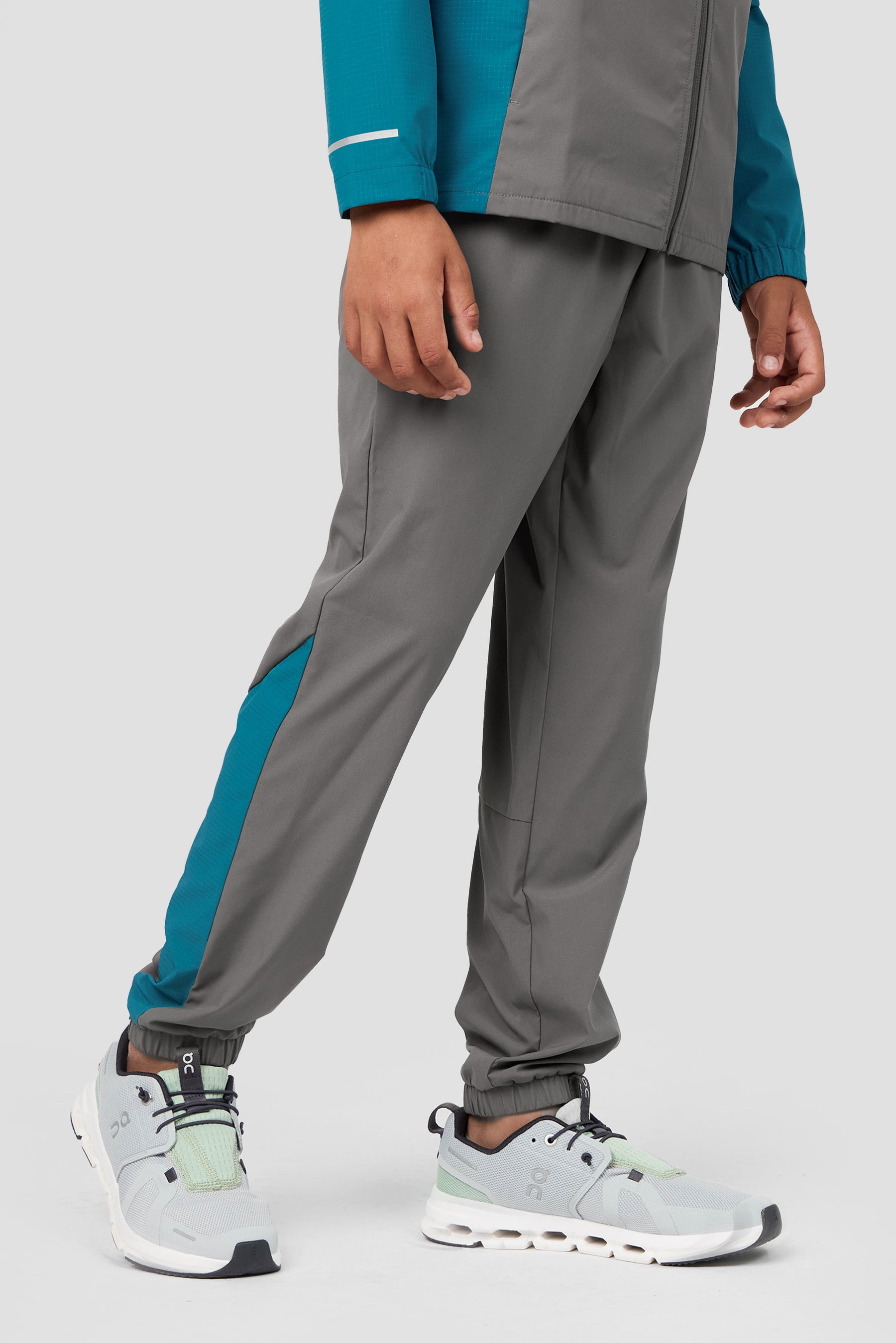Boys Trek Tech Pant - Cement Grey/Duck Blue