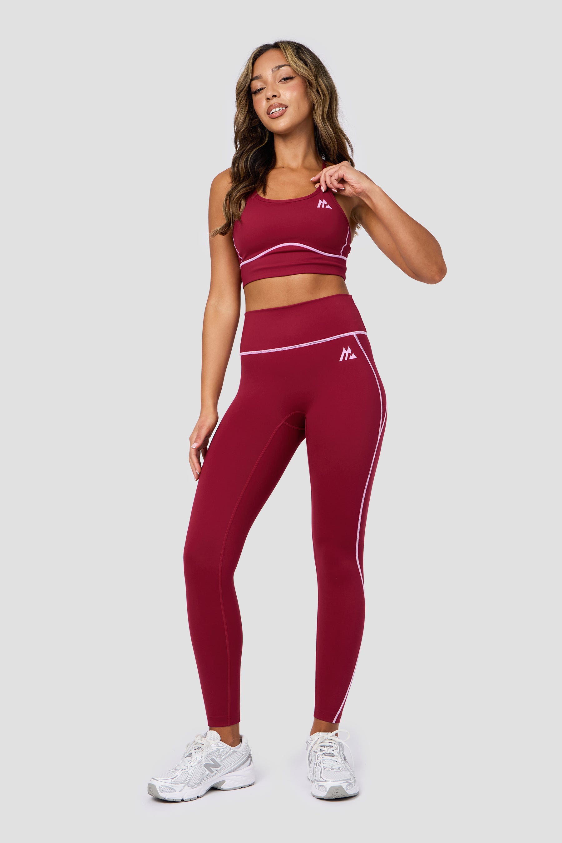 Accolade Sports Bra - Dark Crimson/Rosella
