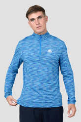 Trail 1/4 Zip - Royal Blue Multi