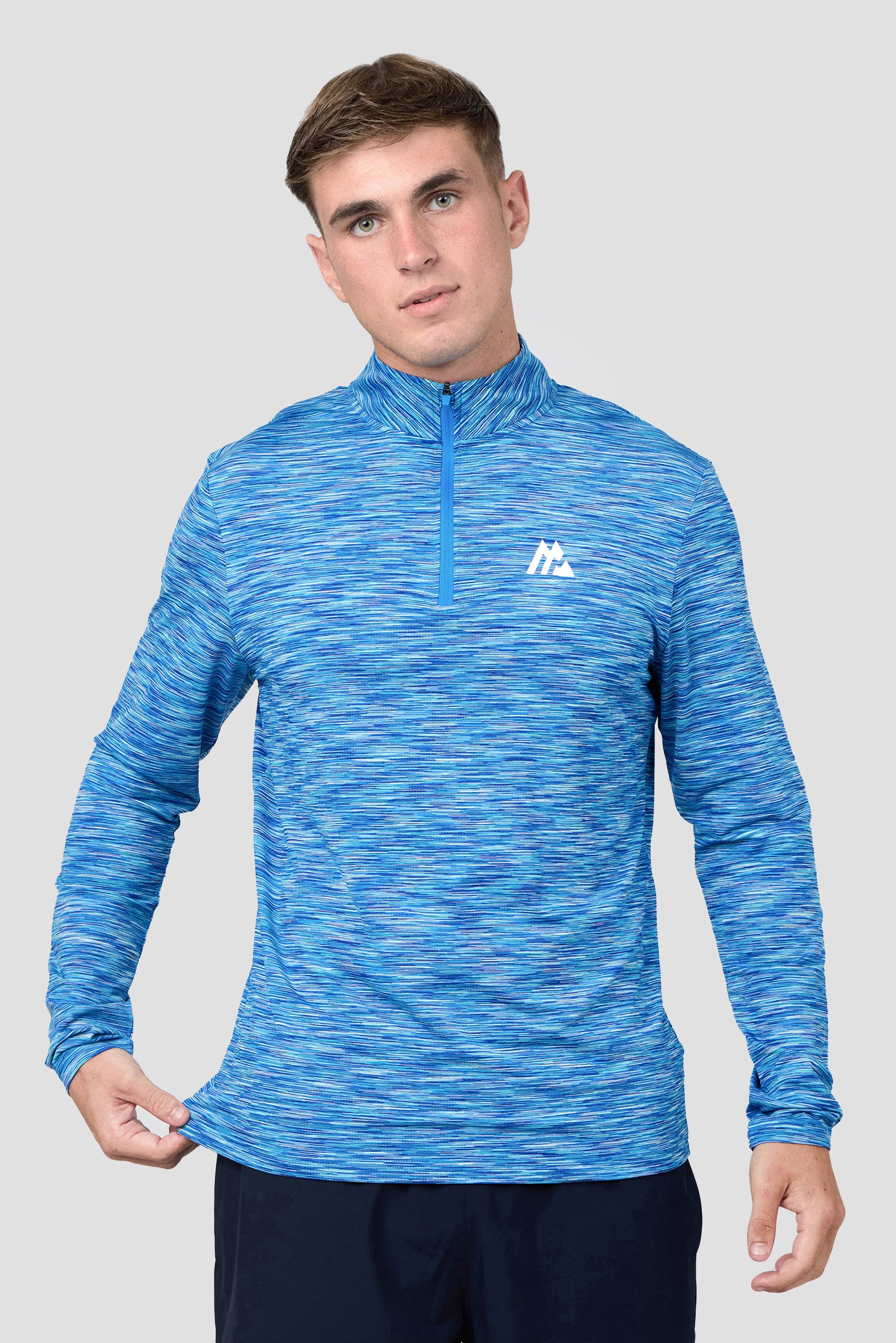 Trail 1/4 Zip - Royal Blue Multi