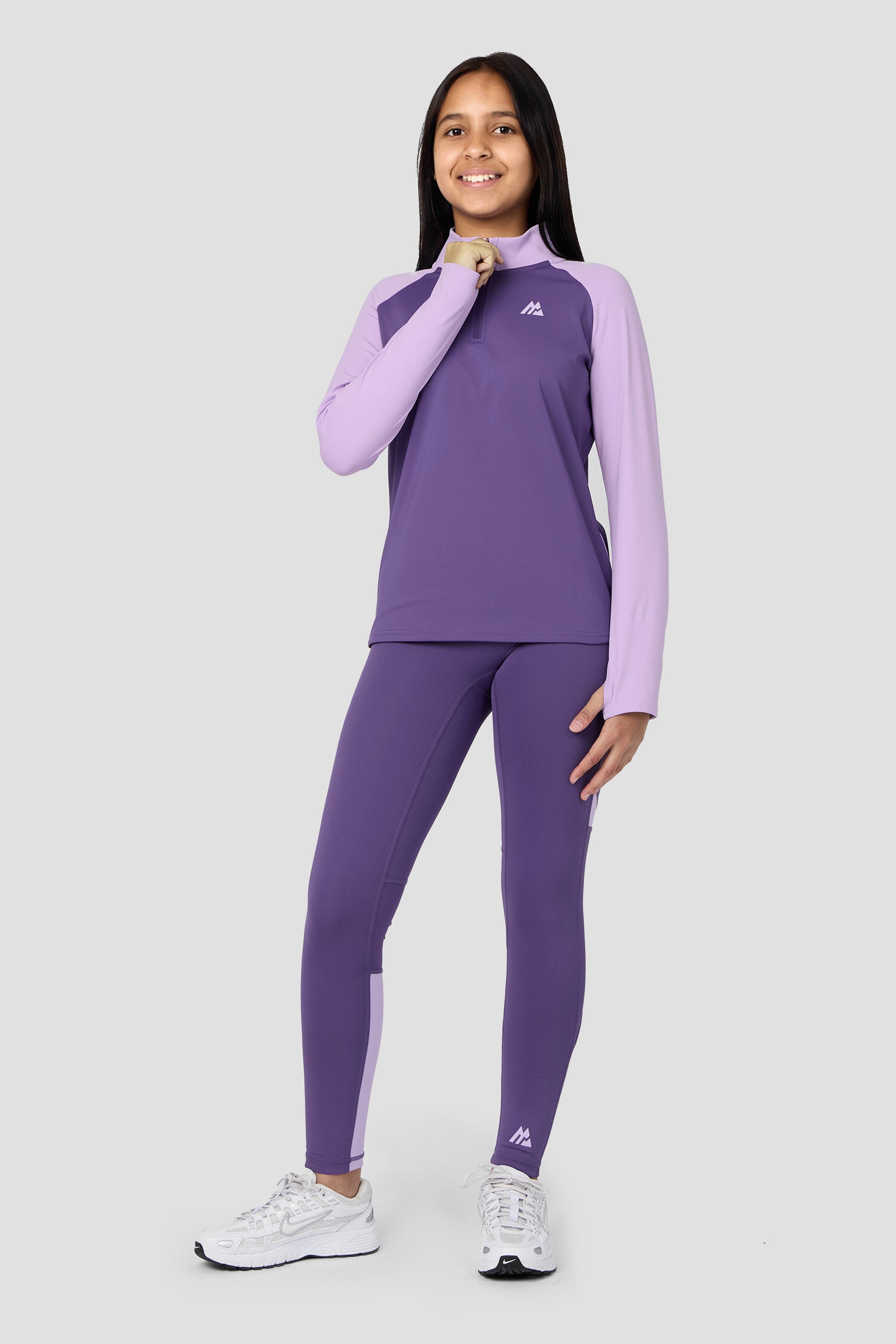 Girls Dash 1/4 Zip - Palazzo/Parma