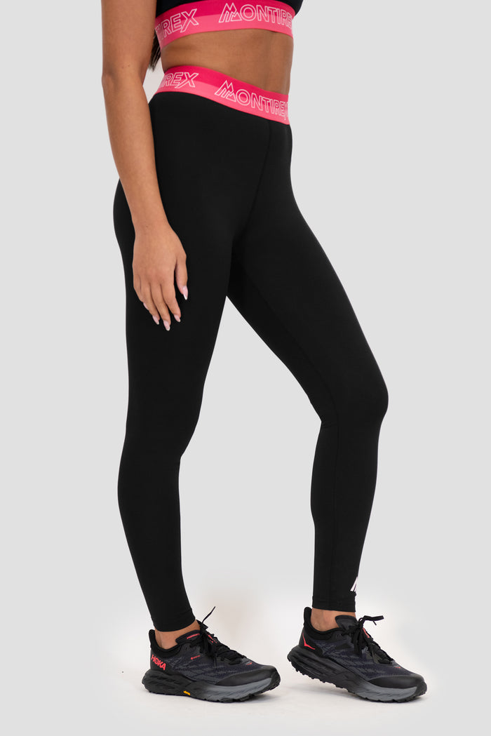 Icon Contrast Legging - Black/Strawberry Soda/Persian Pink