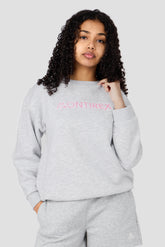 Girls Leap Sweatshirt - Grey Marl