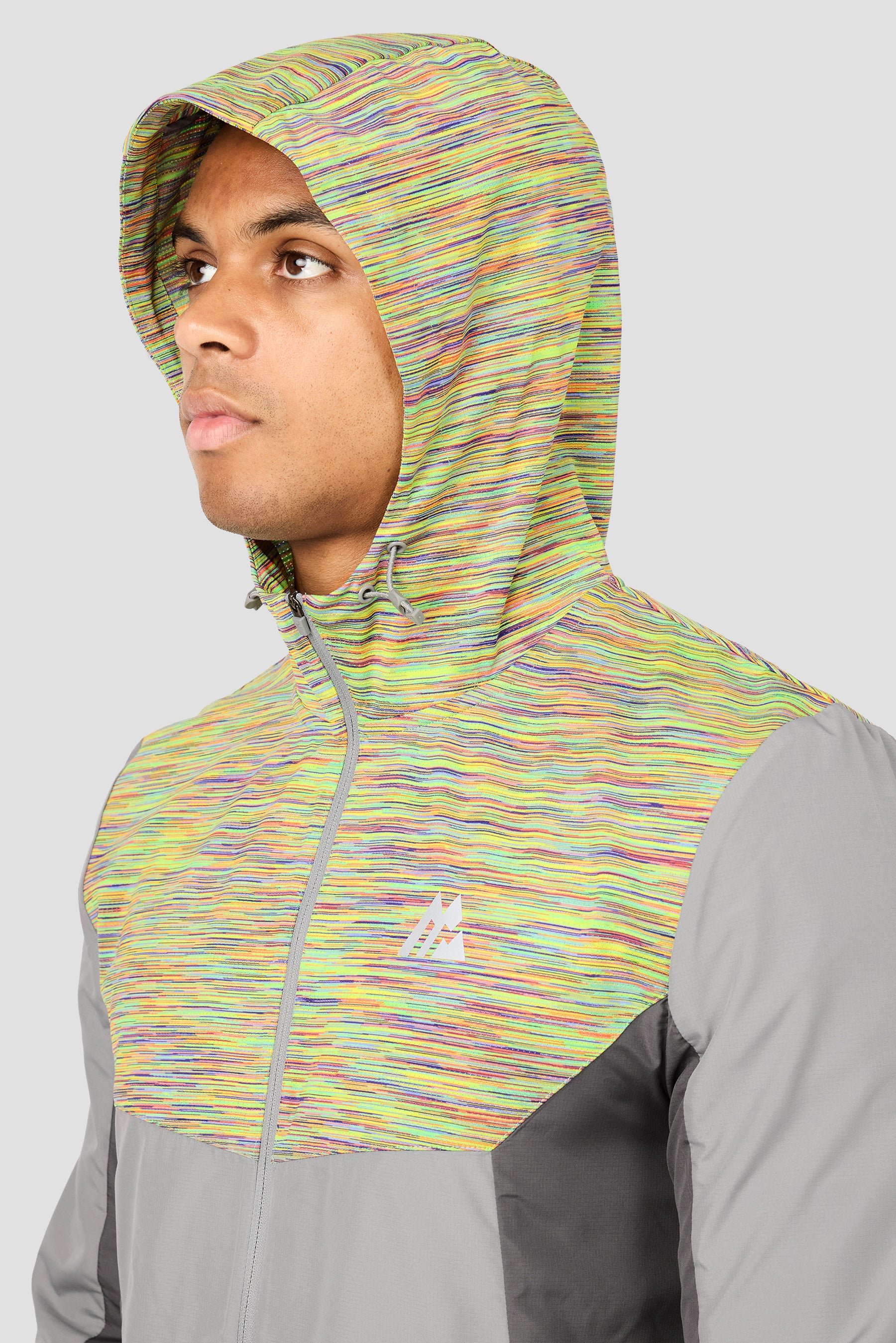 Trail Windbreaker - Grey/Orange/Yellow/Lilac