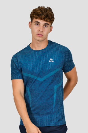 Men's Vault Seamless T-Shirt - Marine Blue/Juzcar