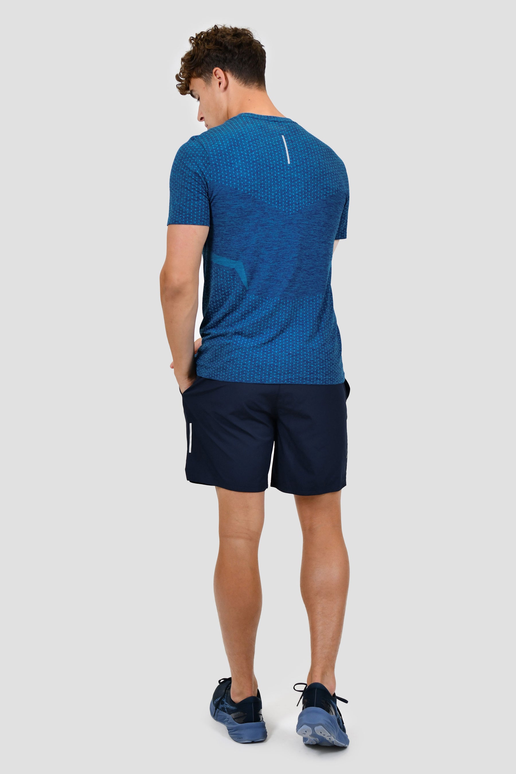 Men's Vault Seamless T-Shirt - Marine Blue/Juzcar