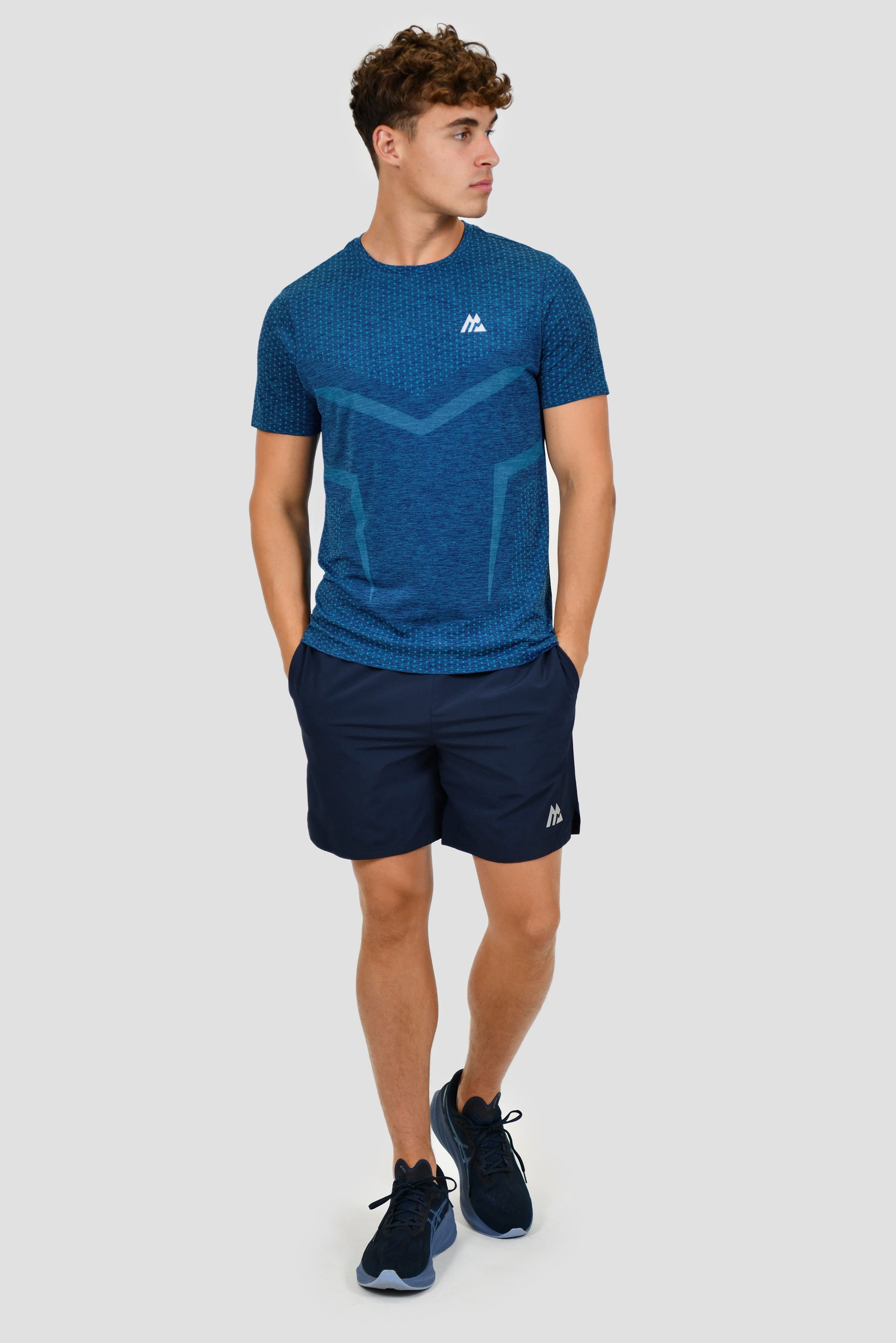 Men's Vault Seamless T-Shirt - Marine Blue/Juzcar