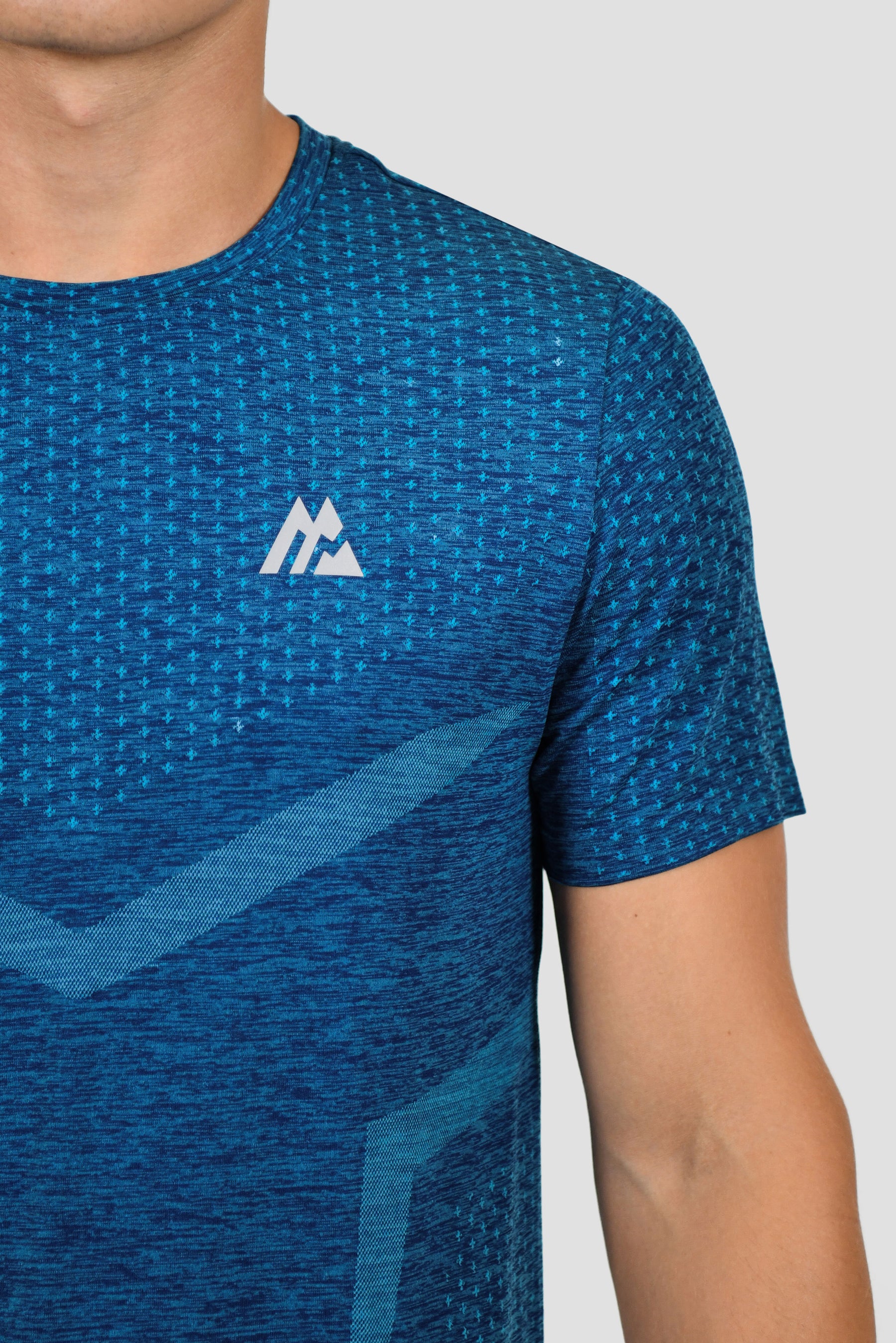 Men's Vault Seamless T-Shirt - Marine Blue/Juzcar