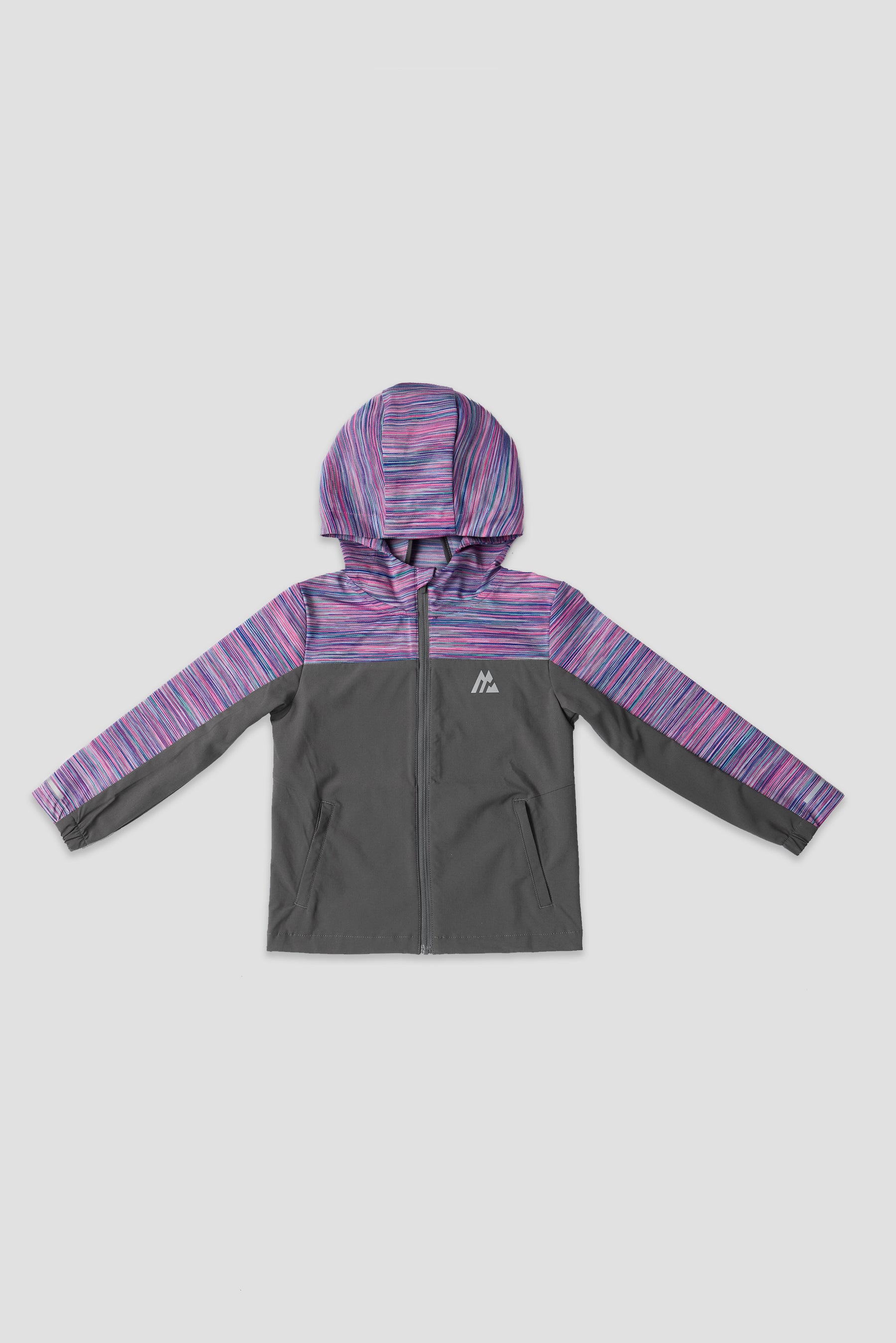 Infant Boys Trail Windbreaker - Grey/Pink/Purple/Blue